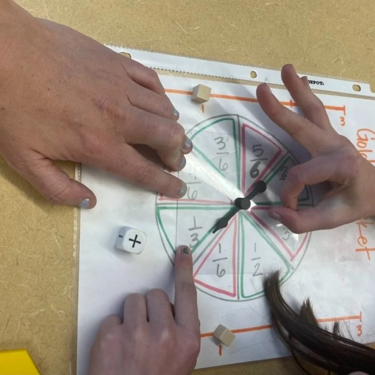 Tutoring with repetitive games and activities to practice math skills like fractions, addition, multiplication, subtraction and division