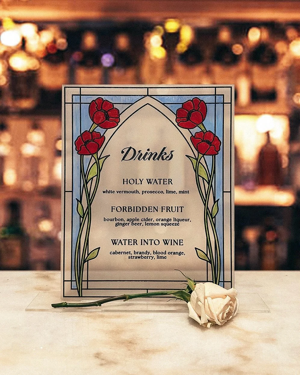 It&rsquo;s the final day of Christmas, and we&rsquo;re feeling the loss&hellip;🥀

Presenting our hand-painted bar menu from the RIP Last Name suite. This collection is ideal for a bachelorette bash or even a bold divorce party&mdash;moody, bold, and