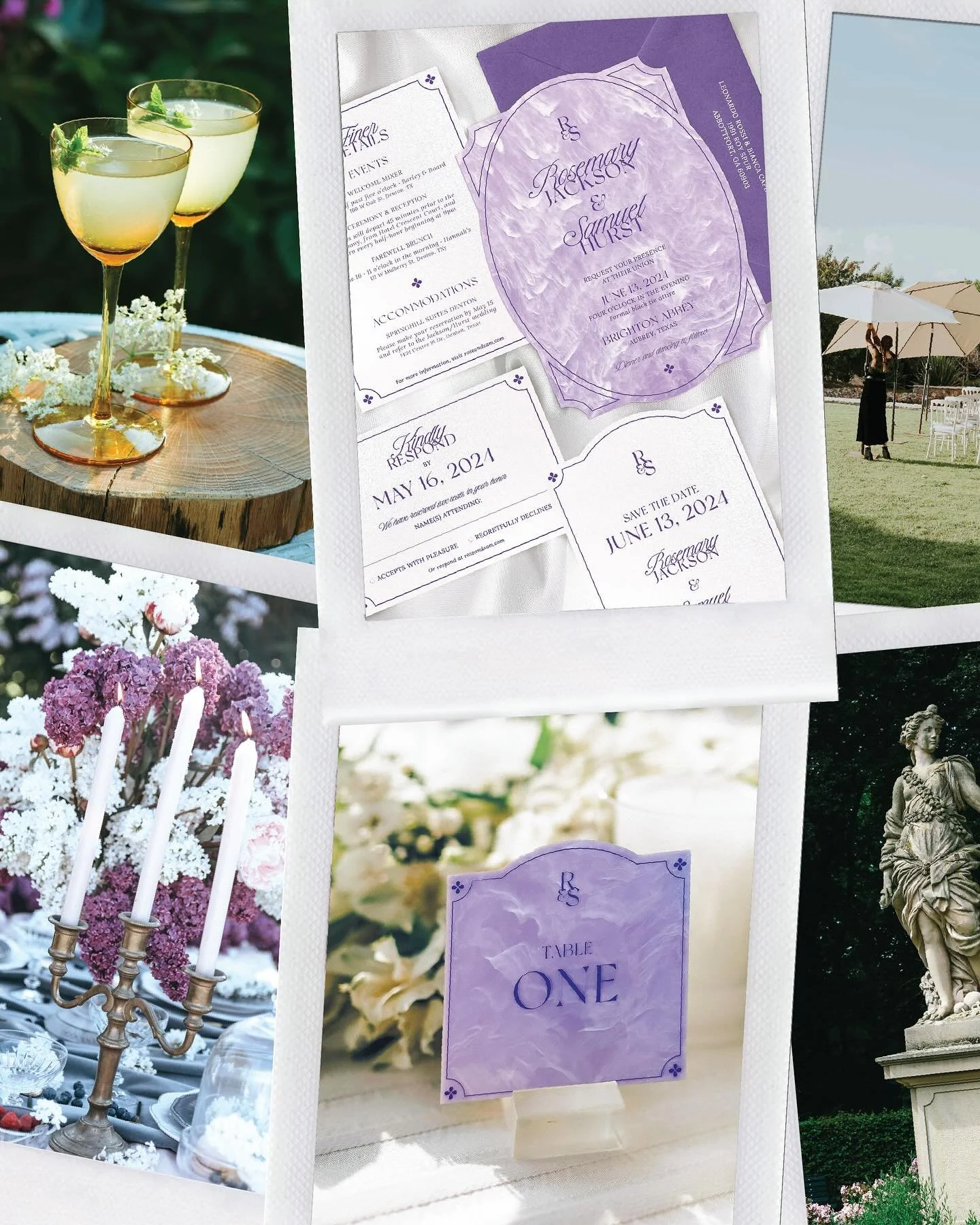 Happy National Proposal Day AND first day spring! 💐 We&rsquo;ve dreamt up our ideal spring wedding, and decided our Estate invitations and details are the perfect mix of luxury, elegance, and spring romance 💜

#weddinginspiration #springweddings #h