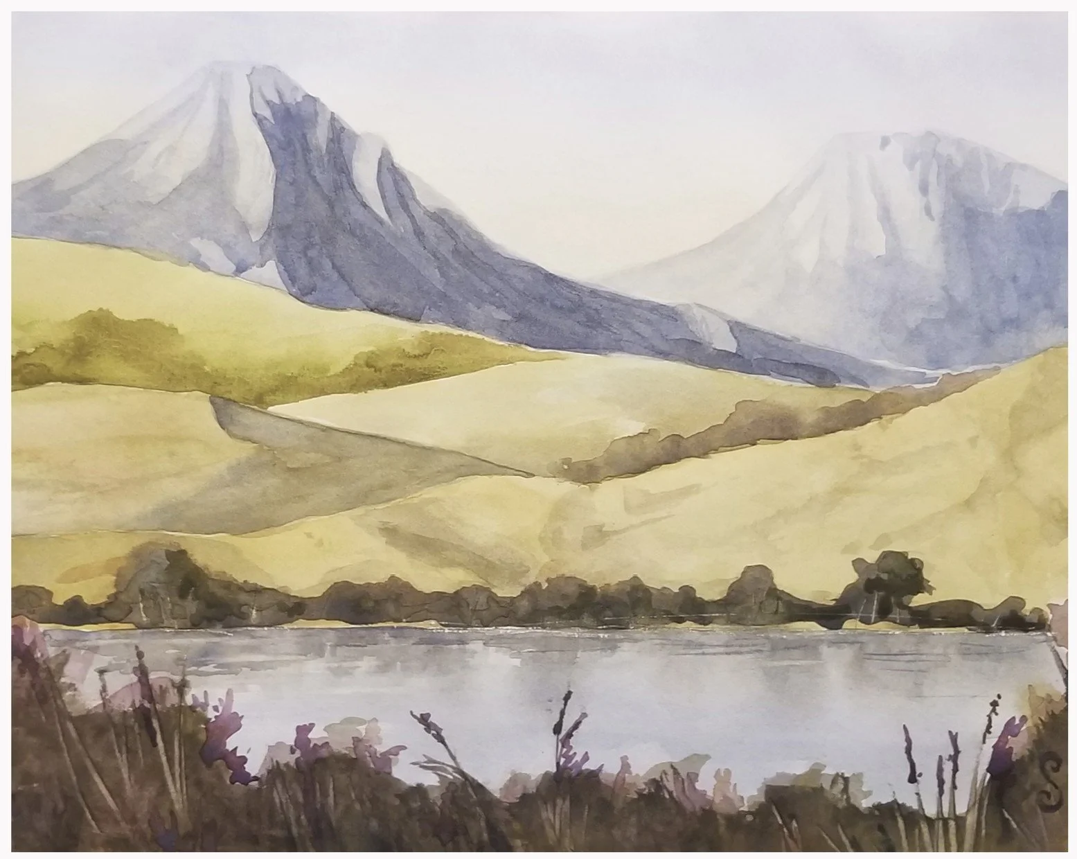 "A Pond and Two Sisters"