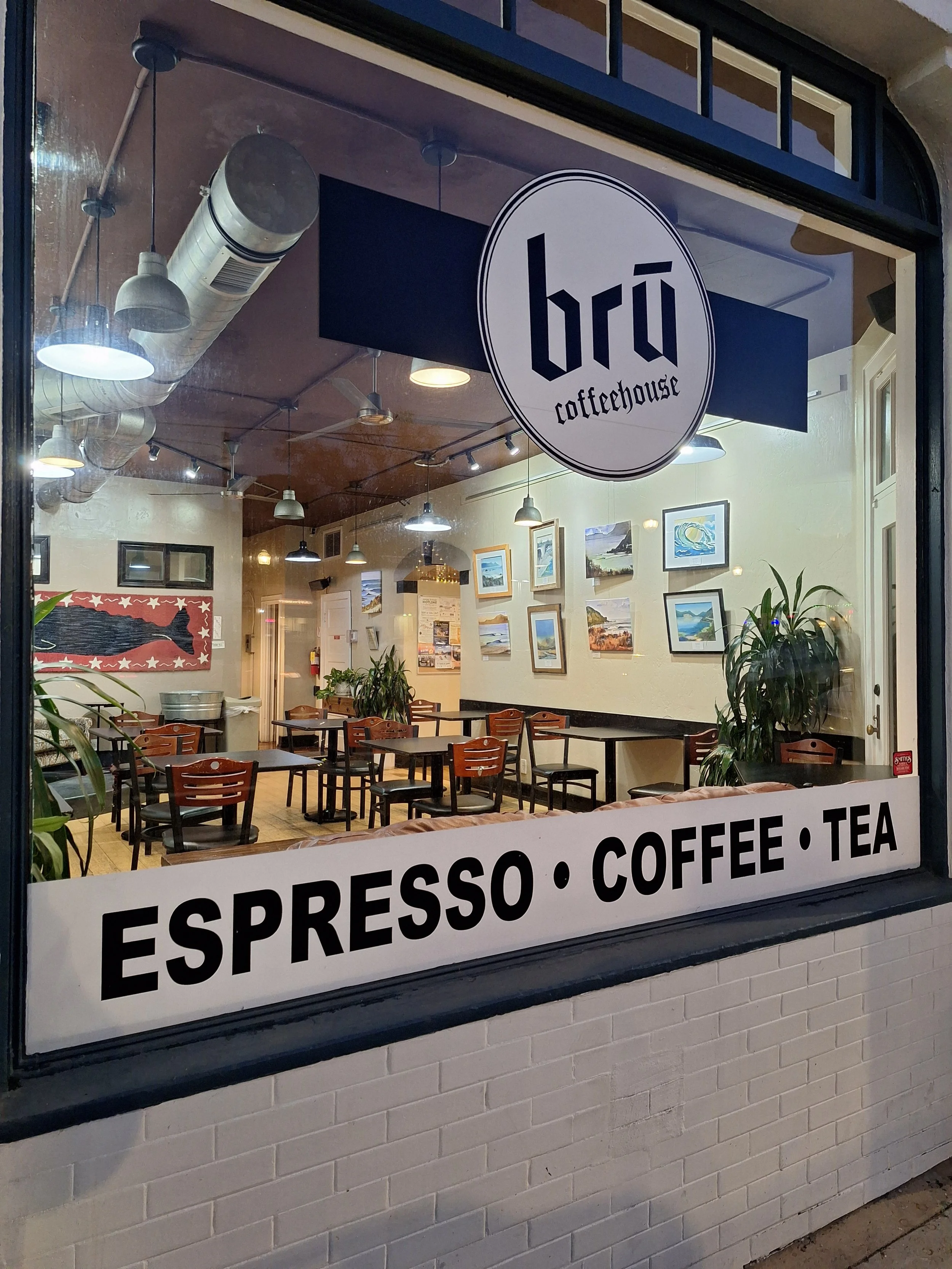 BRU Coffeehouse - Watercolor Display