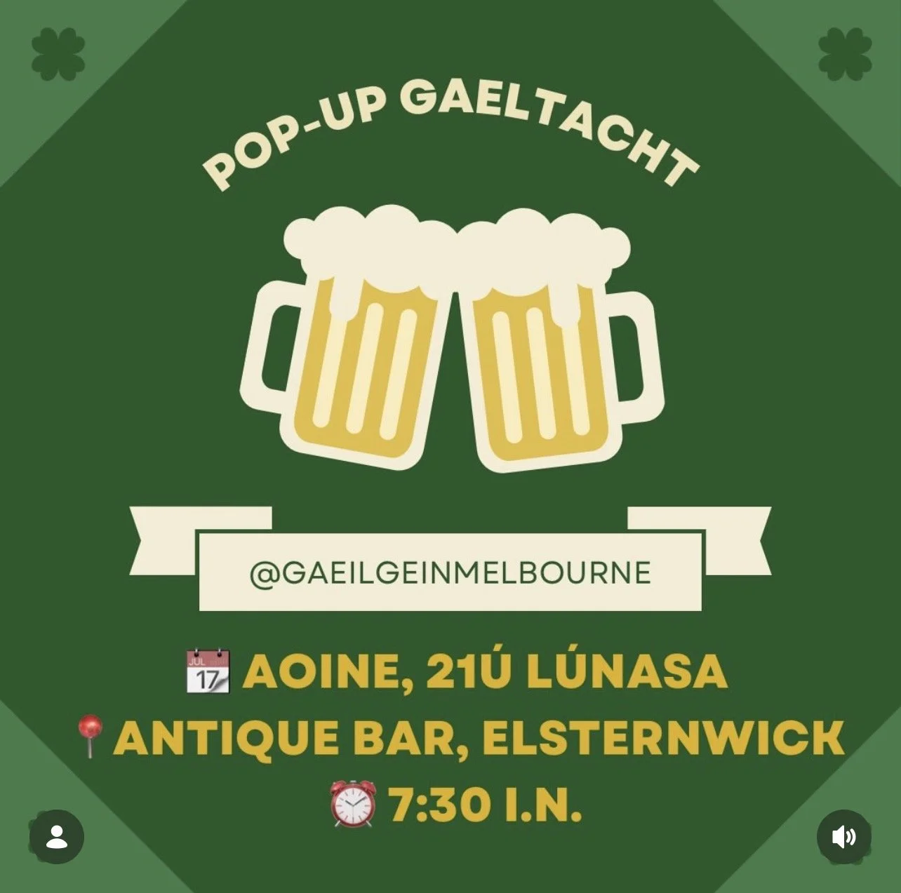 Pop Up Gaeltacht - Antique Bar