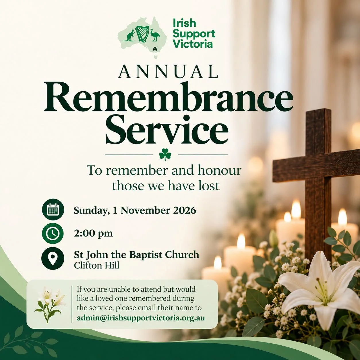 Irish Support Victoria Remembrance Mass
