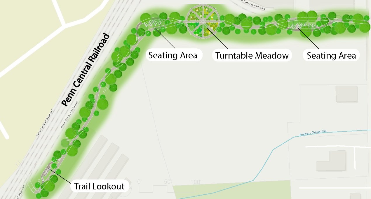 Trail design plan drawing