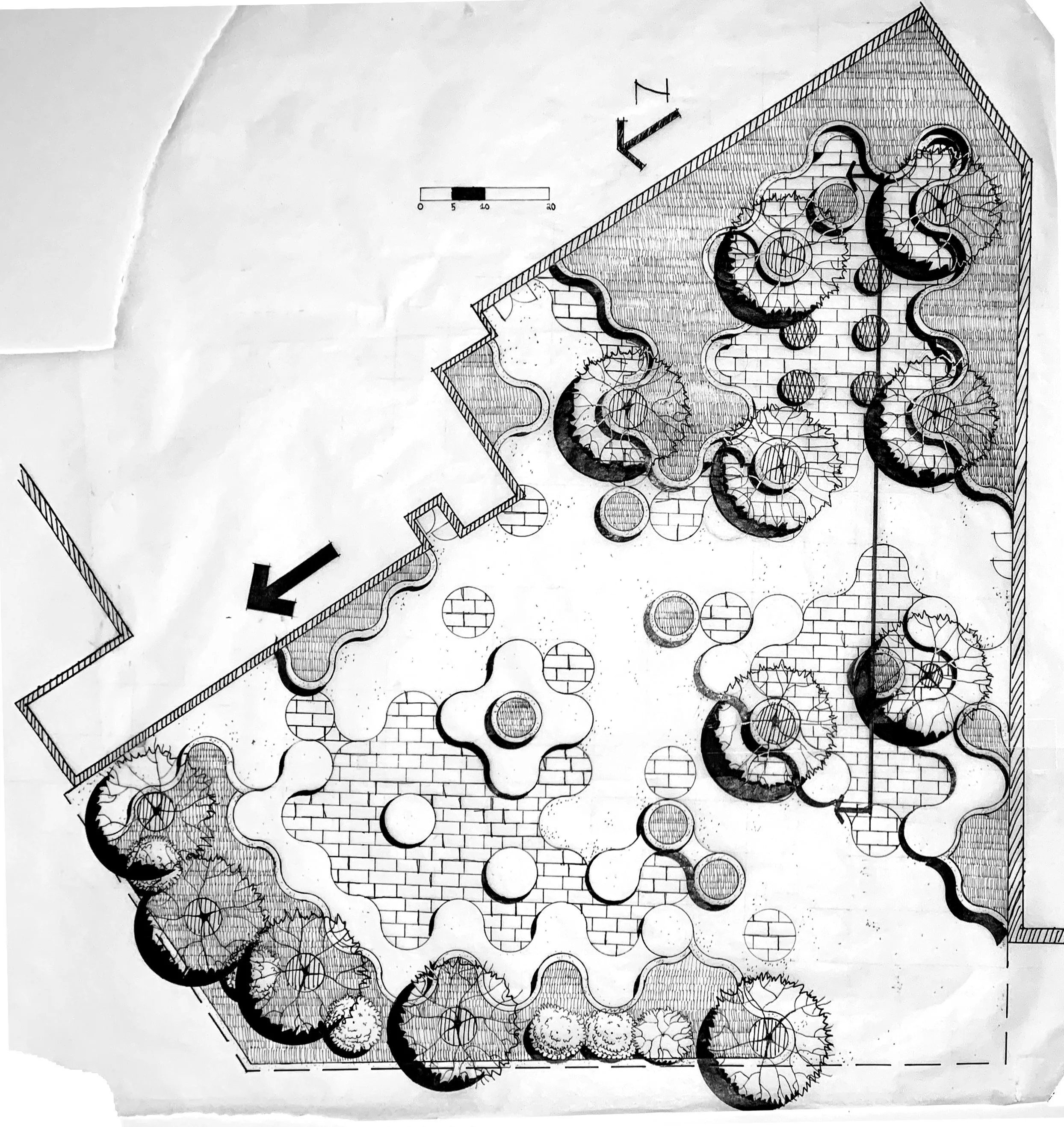 Plan drawing of design