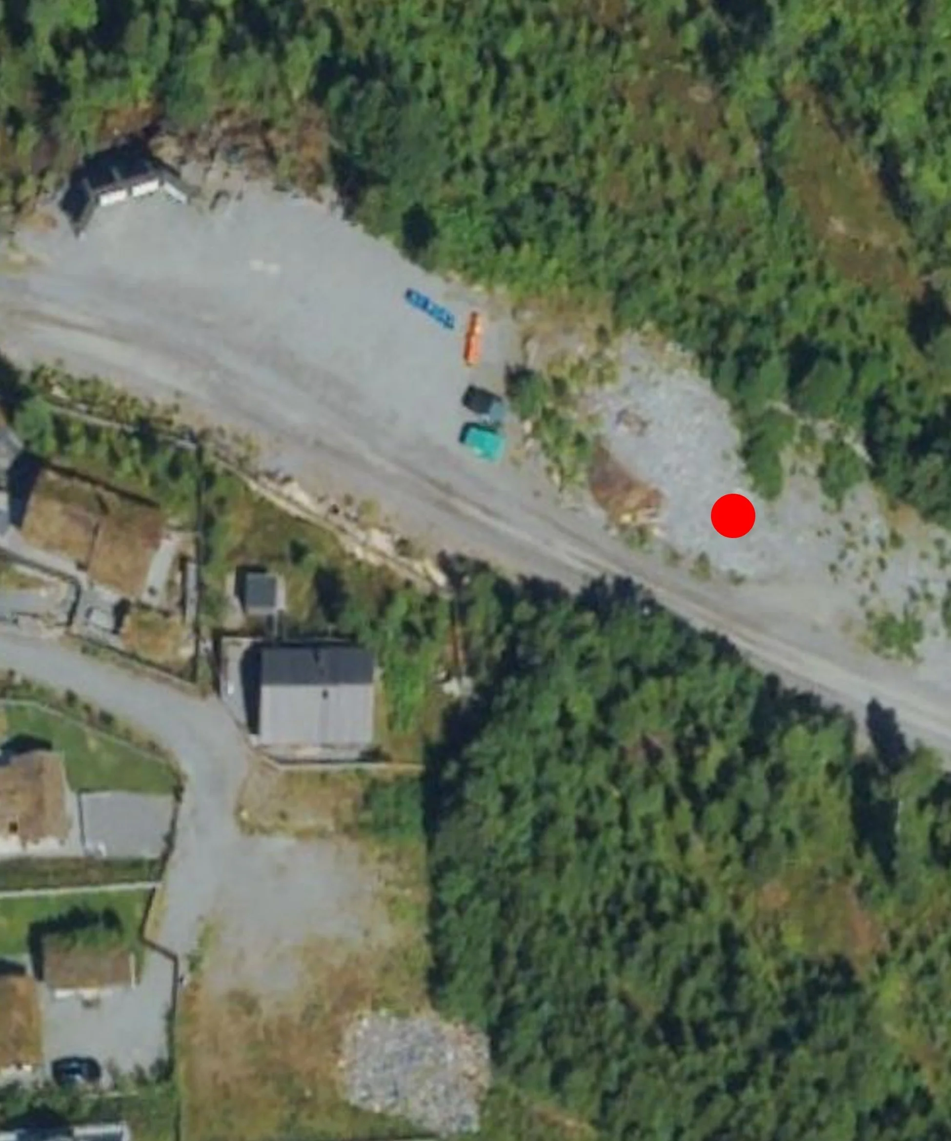 Budalsvegen - plassen nedenfor infortavle