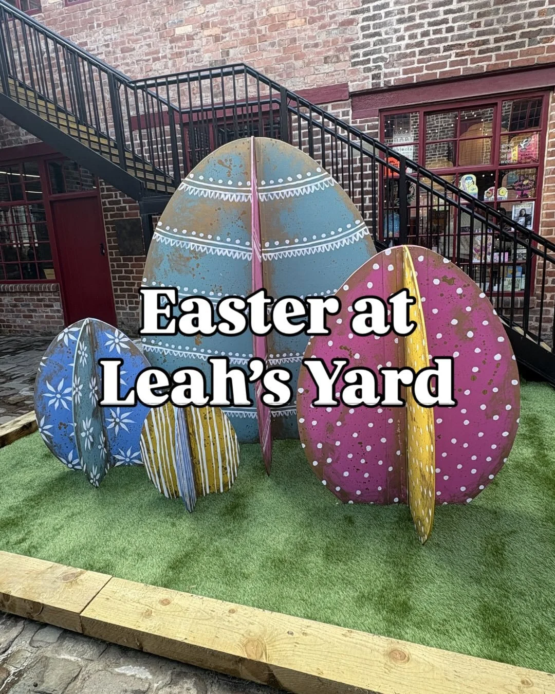 We&rsquo;re ready for Easter at Leah&rsquo;s Yard 🐣

The McKeaster Egg Hunt starts today. Explore Leah&rsquo;s Yard and @orchardsquare, find and count the eggs, then head to the @petemckee for your prize. 

You can win a McKee Easter bonnet and enjo