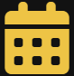 A yellow icon of a calendar with a grid layout.