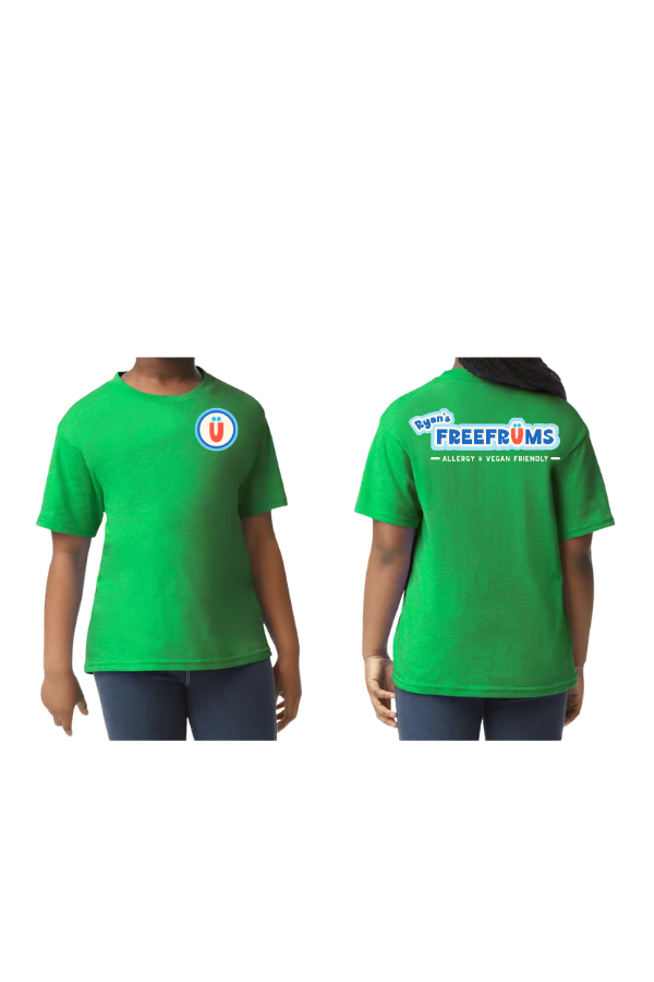 green t-shirt
