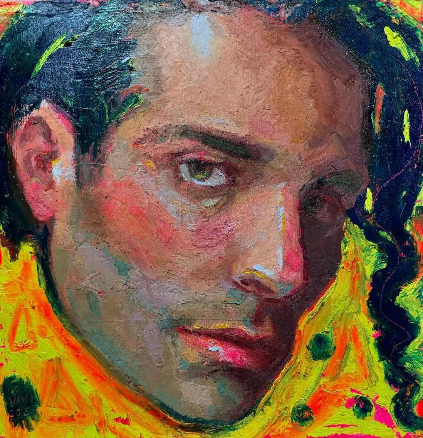 I&rsquo;m still in disbelief I created this painting. I&rsquo;m forever grateful for all the techniques @tania_rivilis shared with us @art_escape_italy &hearts;️

#ForThoseWhoLoveToPaint