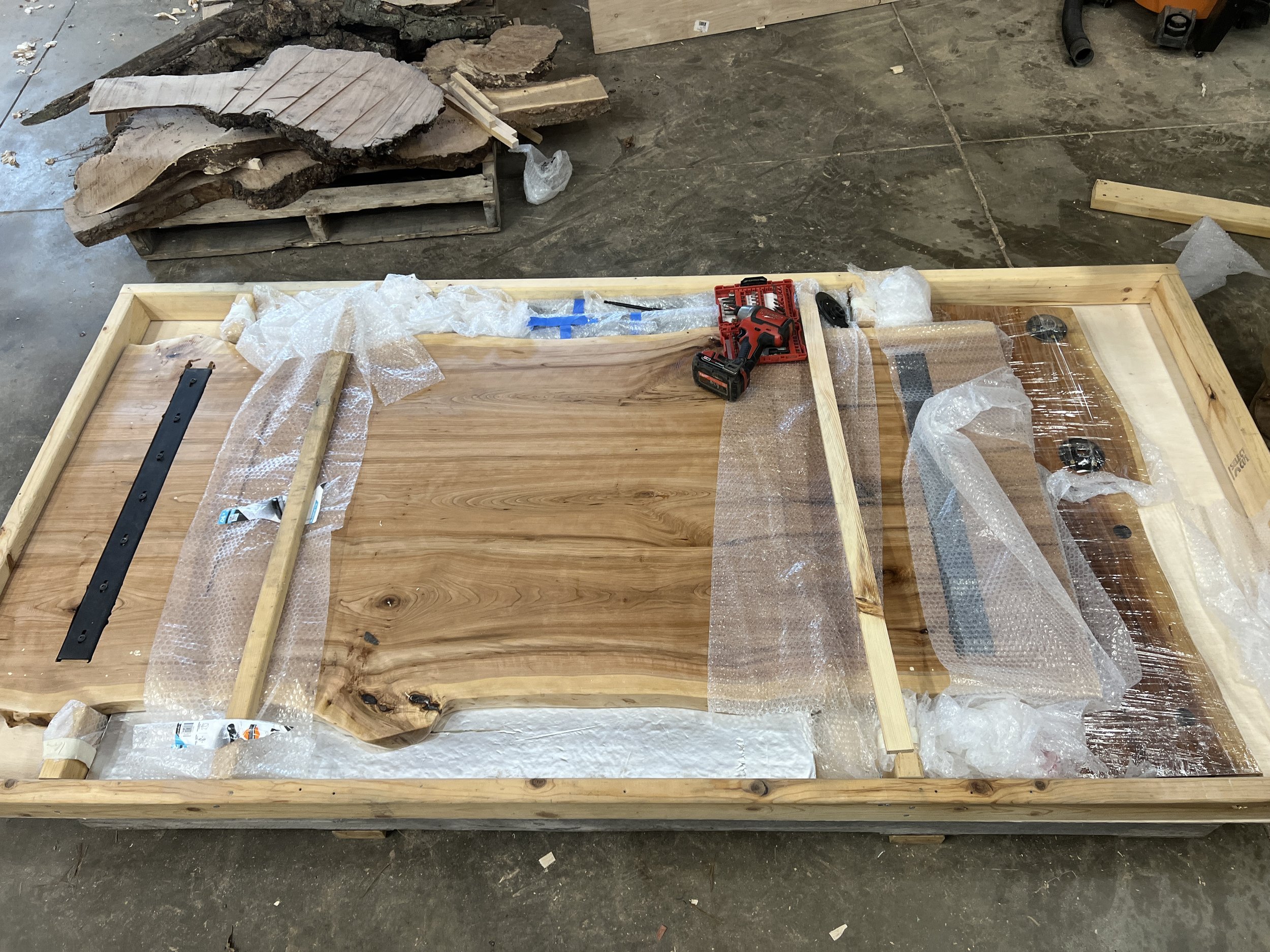 Book-Match Cherry Slab Table