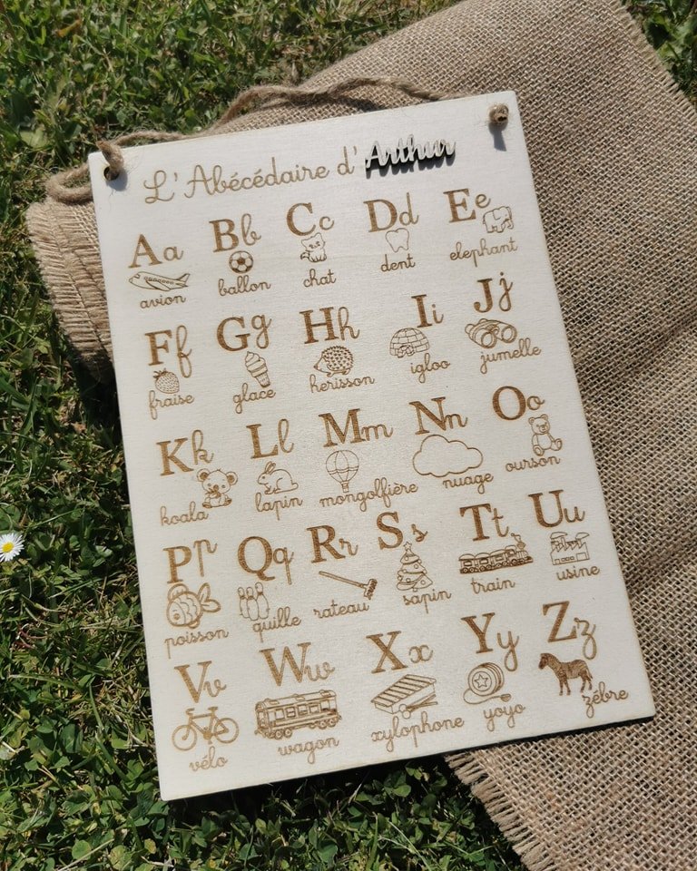 L'abécédaire en bois personnalisé