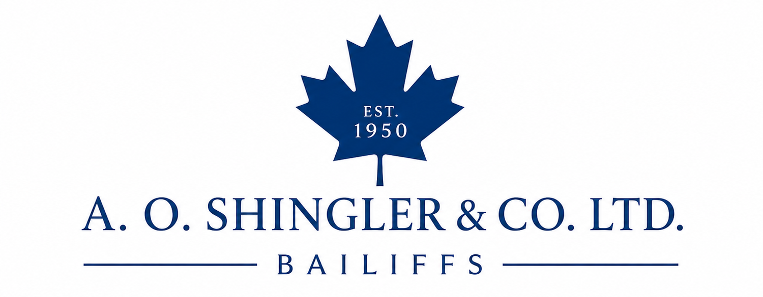 A. O. Shingler &amp; Co. Ltd. Bailiffs