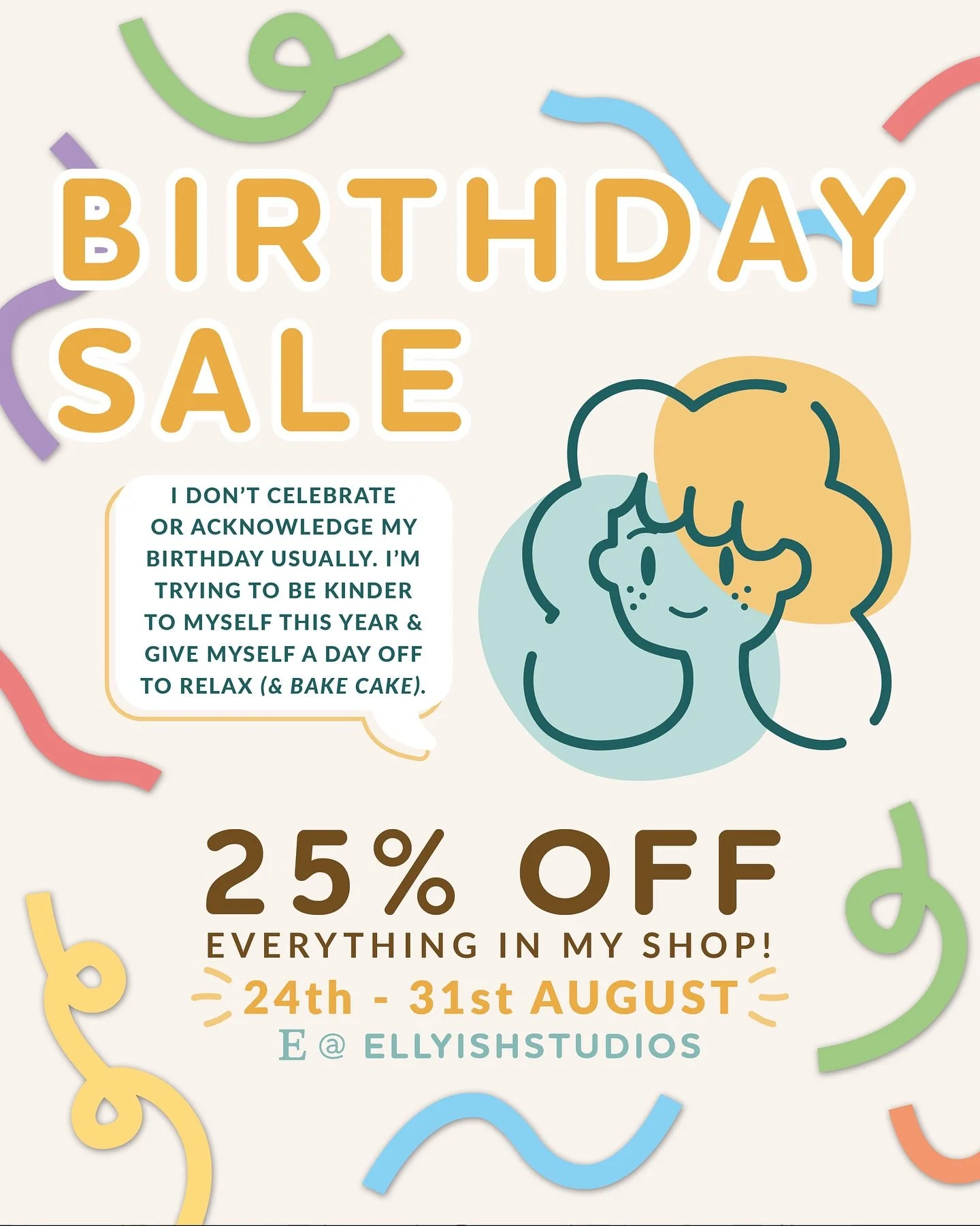 This is the first time in 6 years that I&rsquo;ve acknowledged my birthday. It&rsquo;s scary to be so public and personal with it but I&rsquo;m trying to be kinder to myself this year and not be so scared of taking up space.
&mdash;&mdash;&mdash;
I&r