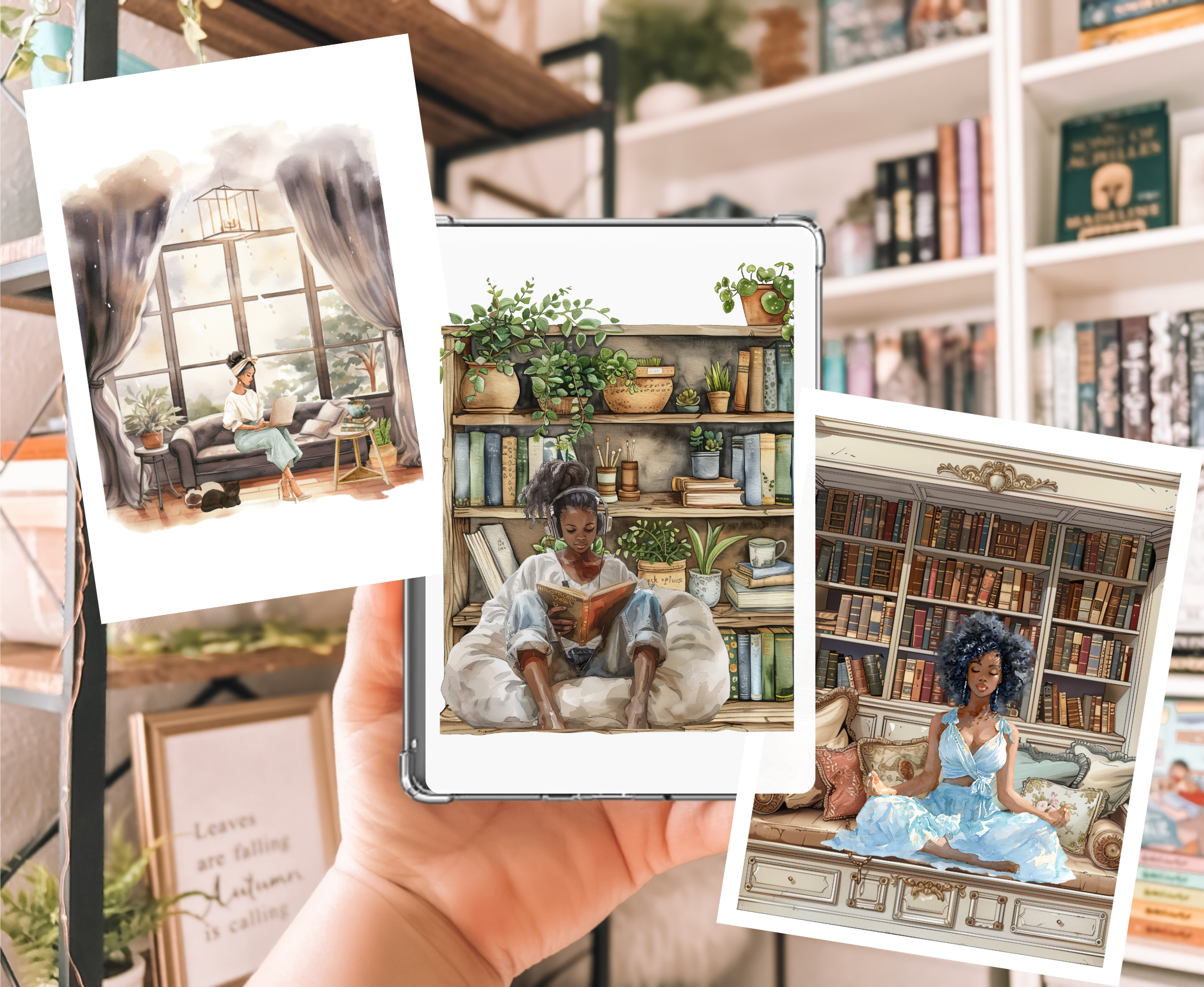 Kindle inserts by Sugar and Sable Co.