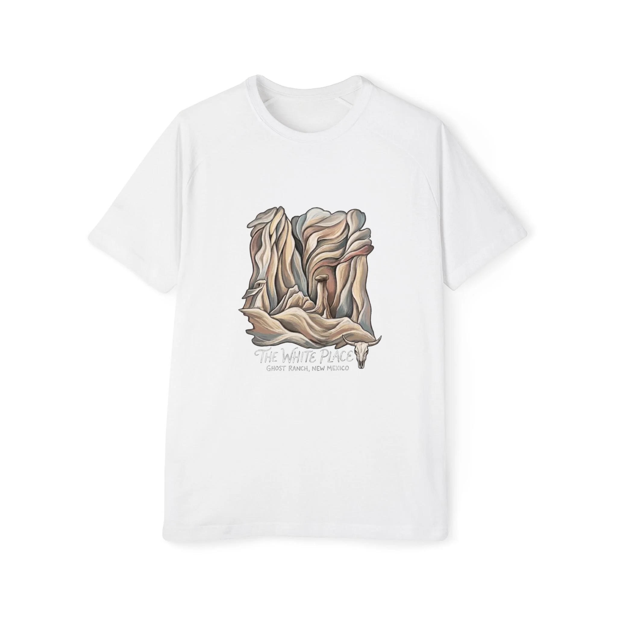Georgia O'Keefe's — "The White Place" at Ghost Ranch Nature Art Tee