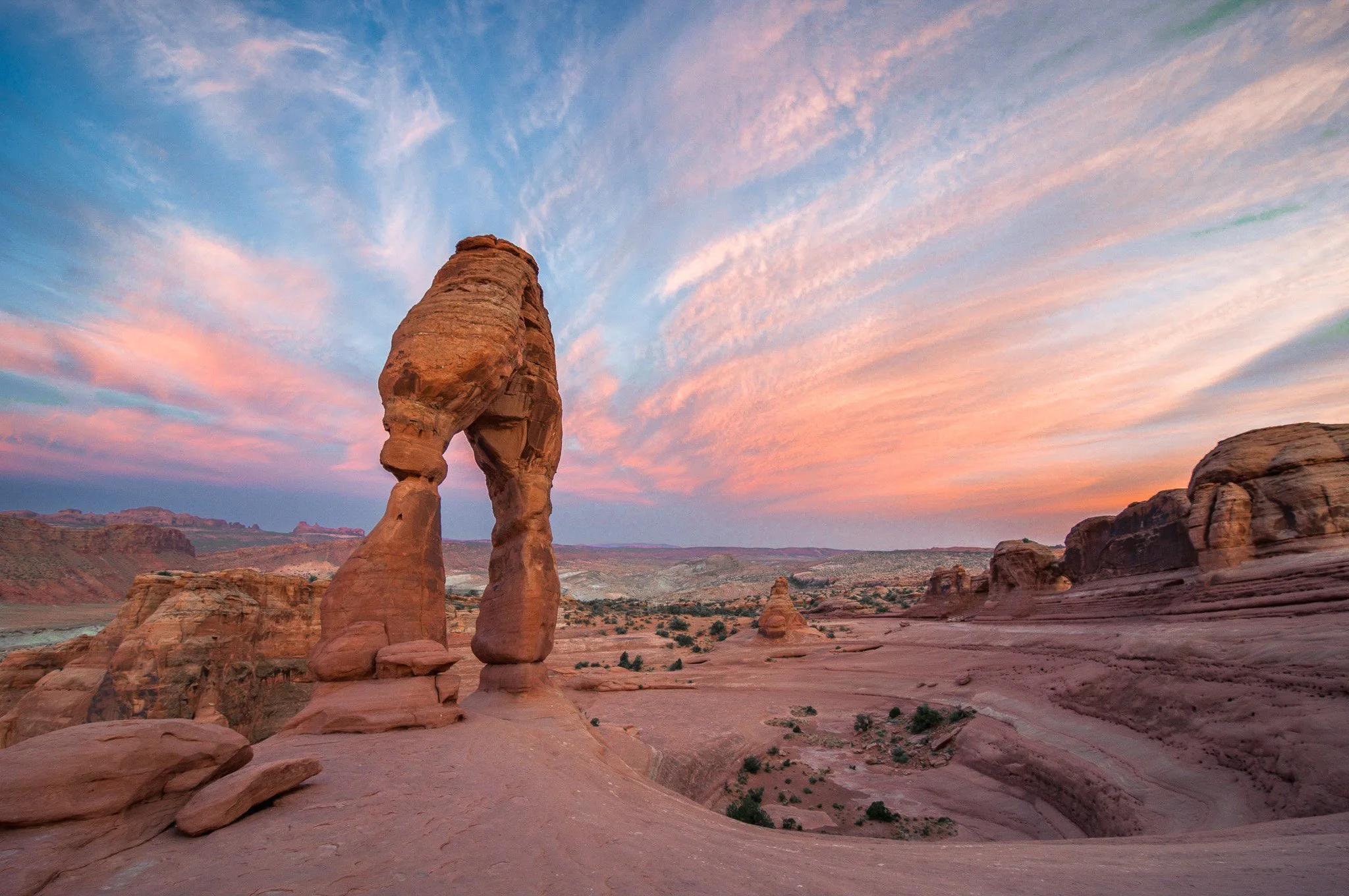 Sunrise at Delicate Arch
