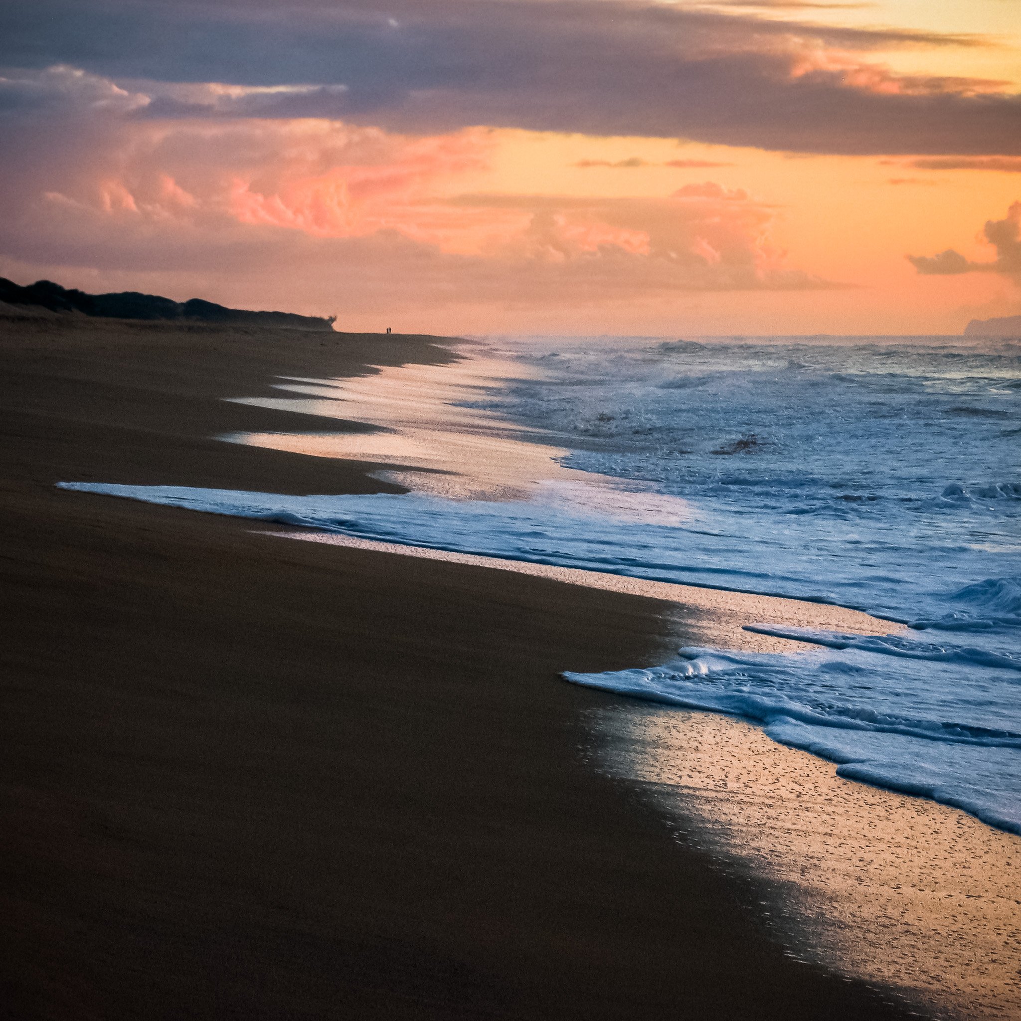 Soft Sunset over Barking Sands Beach, Kauai