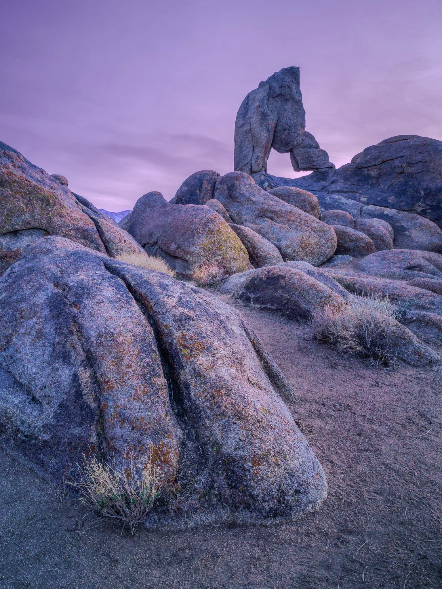 Boot Arch: Twilight and Textures in the Alabama Hills