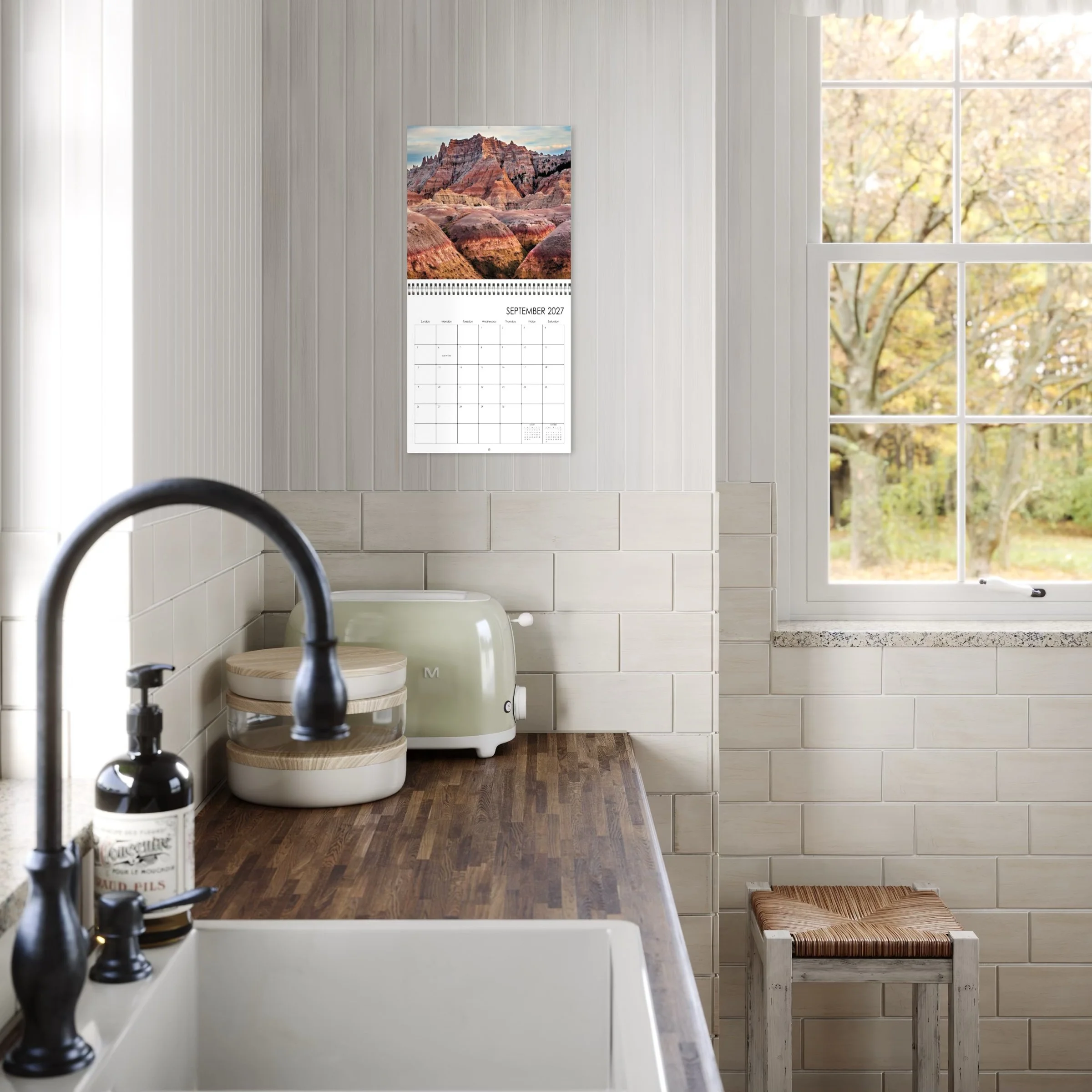 Mockup of the 2027 fine art landscape photography calendar.