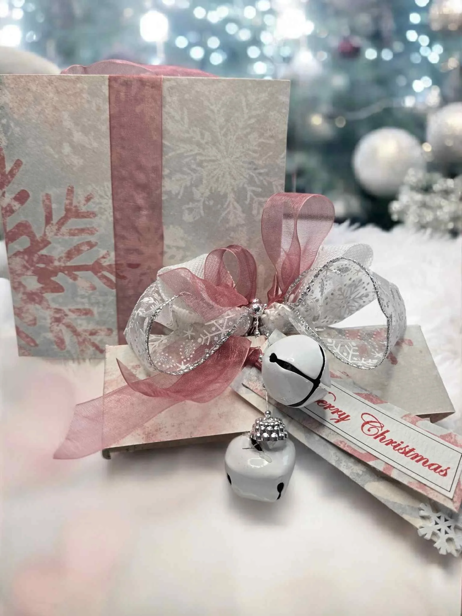 Personalised Fragranced Christmas Card - Christmas Present Open