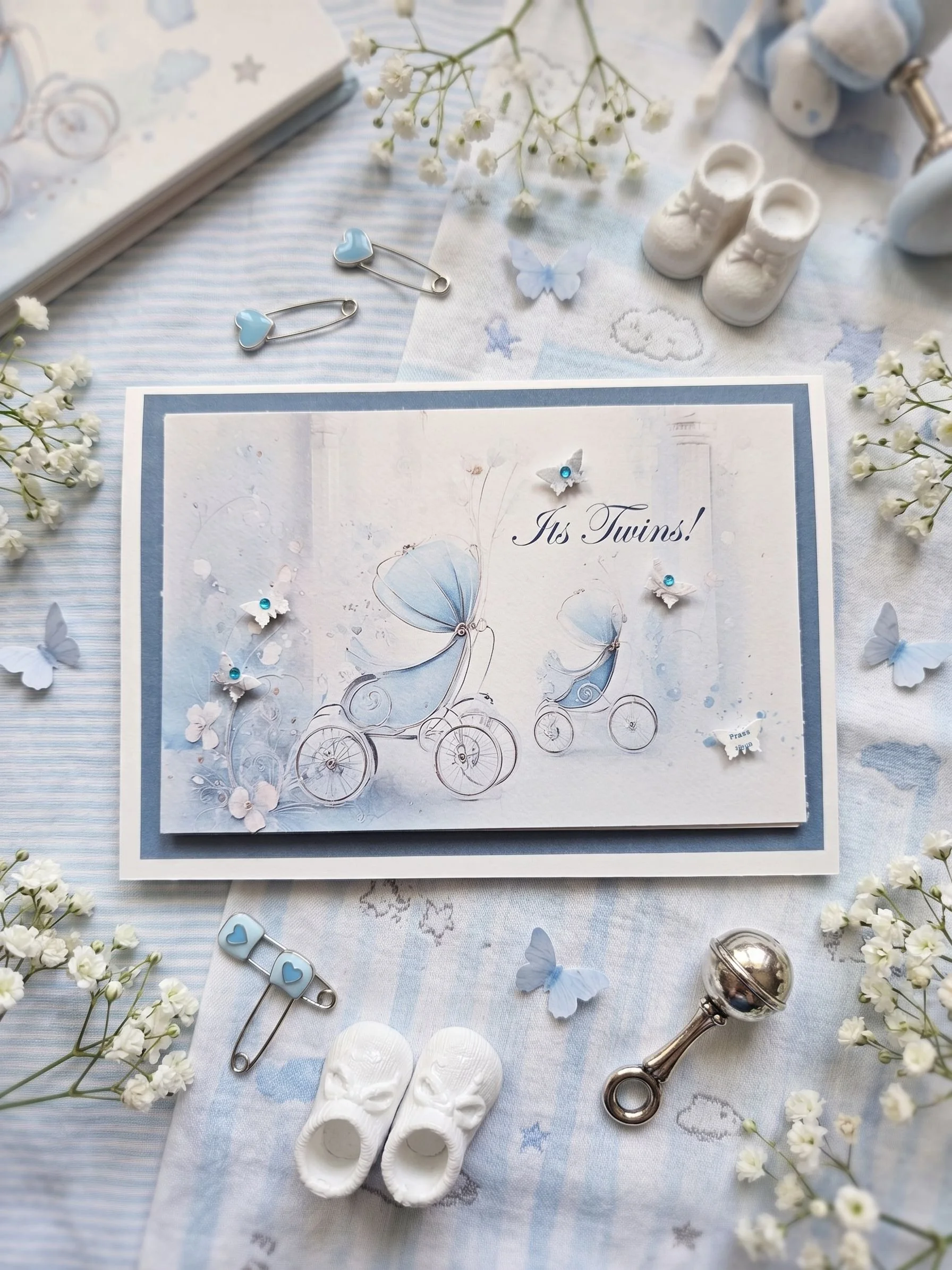 Personalised blue twin baby boys greeting card.jpg