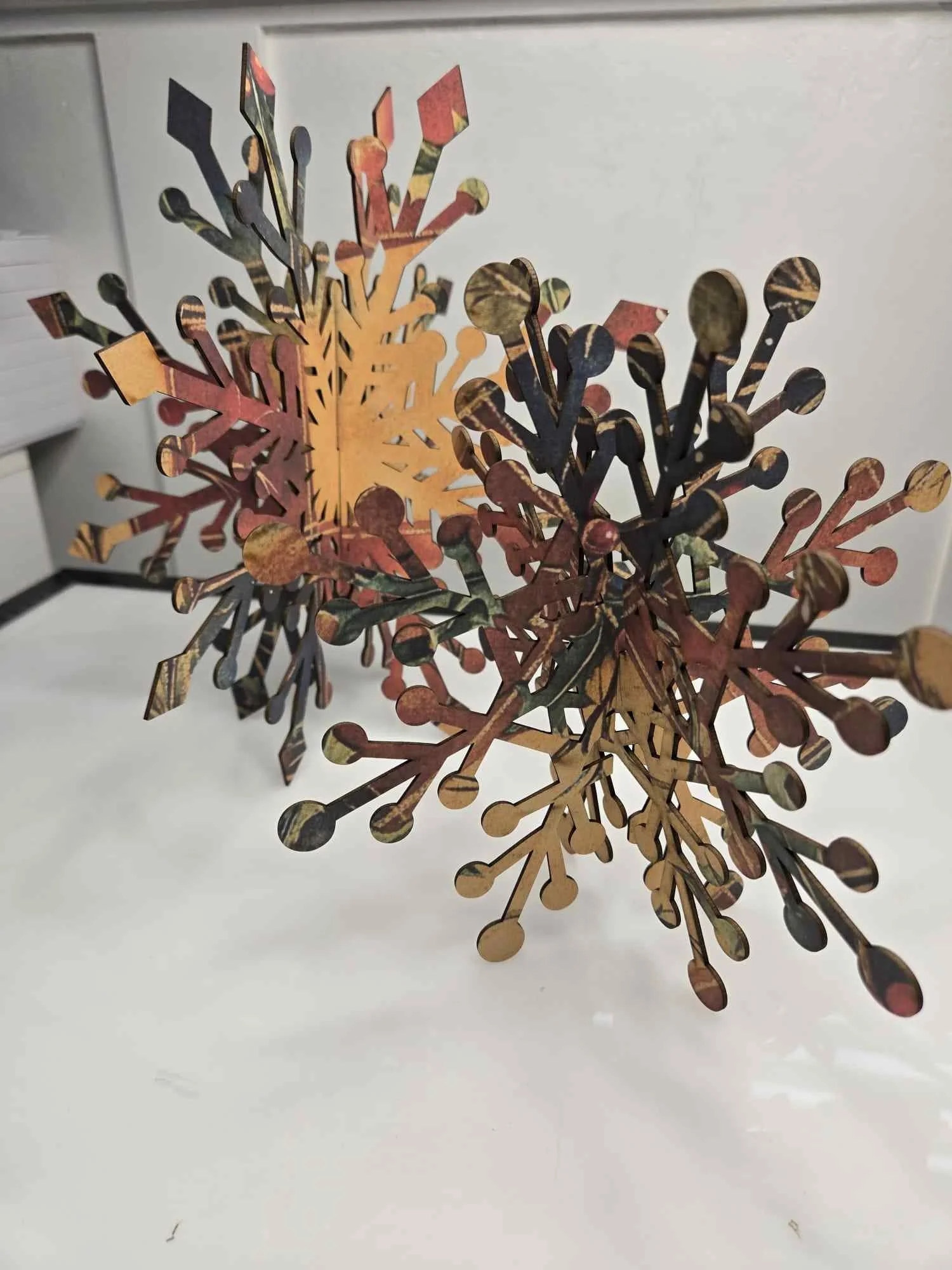 Diamond Starburst Freestanding Snowflake Two