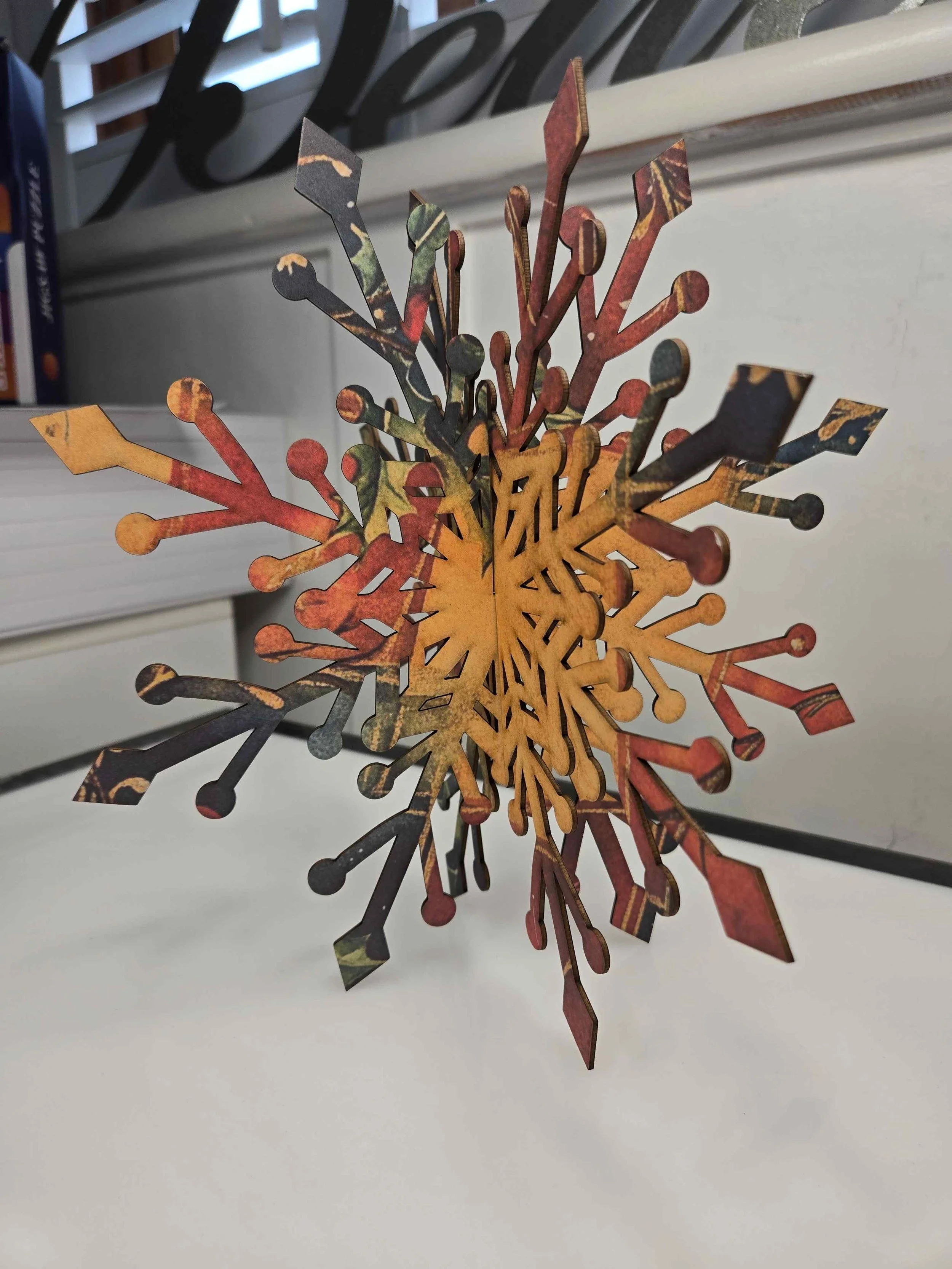 Diamond Snowflake Freestanding Snowflake