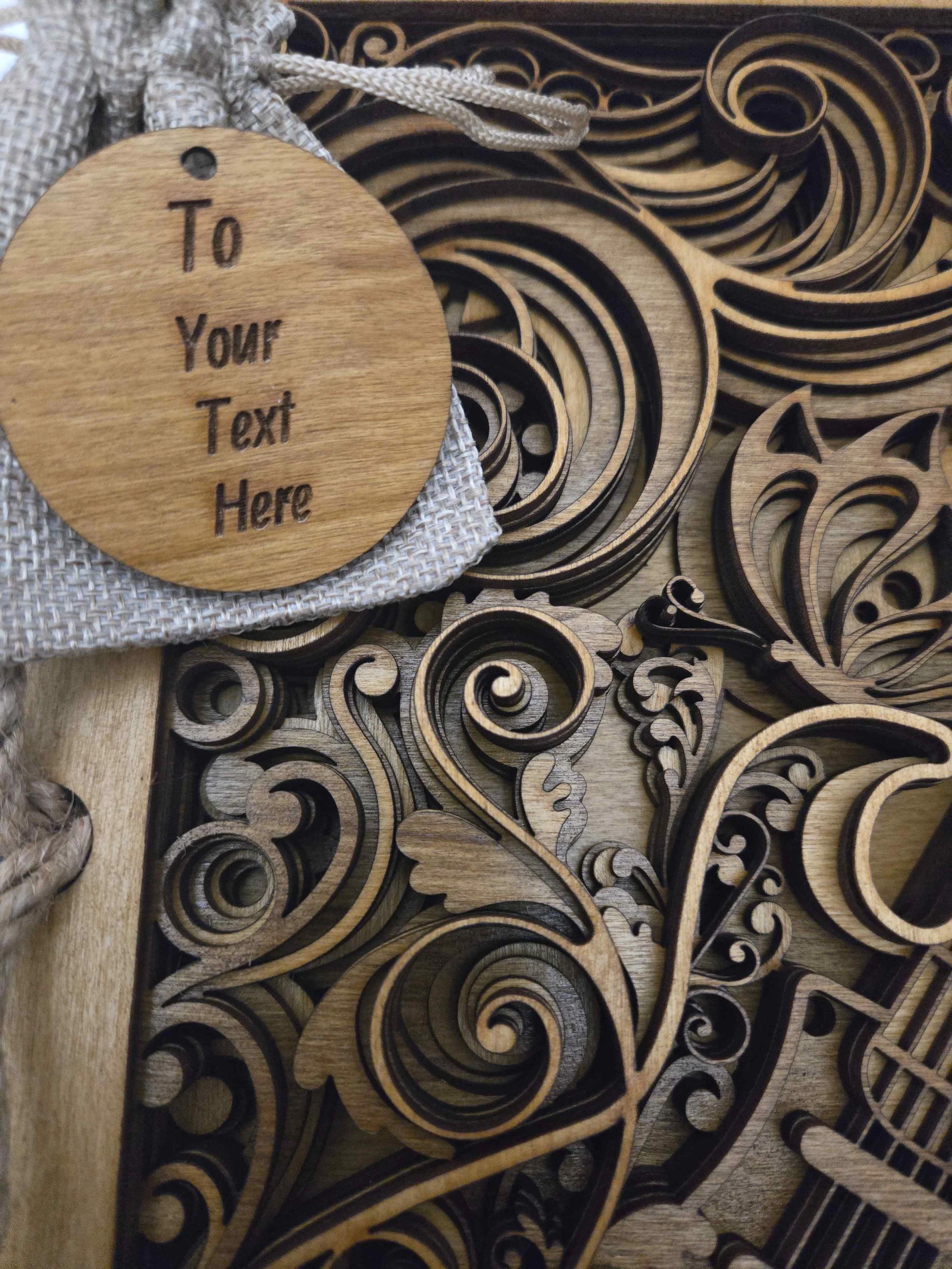 Oak Stained Guitar plaque tag and fragrance.jpg