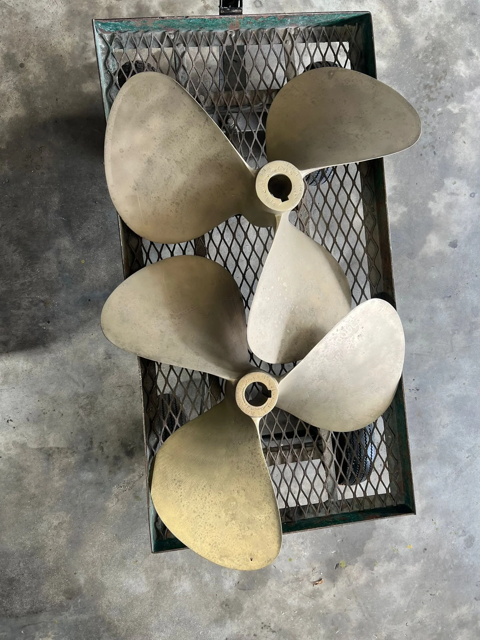 Prop 3 Blades Nibral, 24 DIA, 27 Pitch, L + R PAIR , 2" Shaft