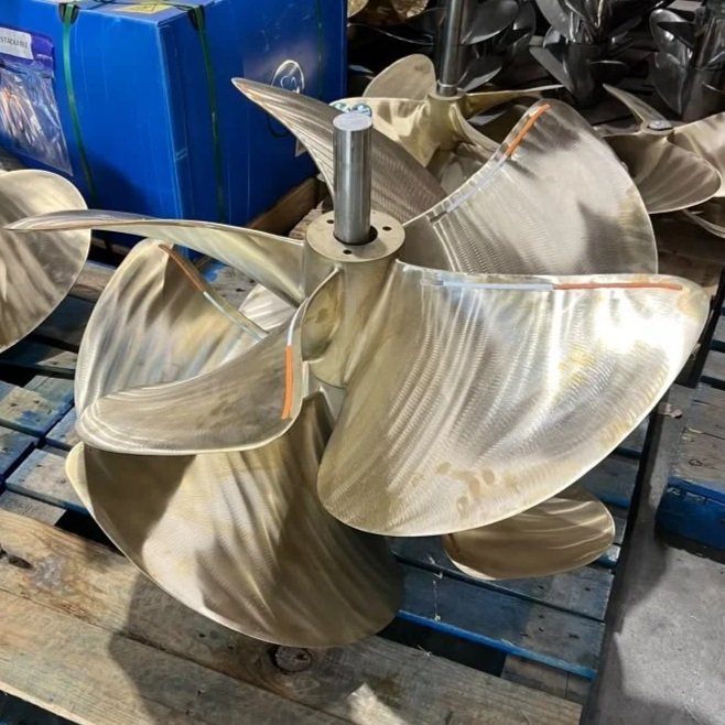 Prop 5 Blades Nibral, 37 DIA, 55.5 Pitch, RH & LH Pair, 75mm Bore