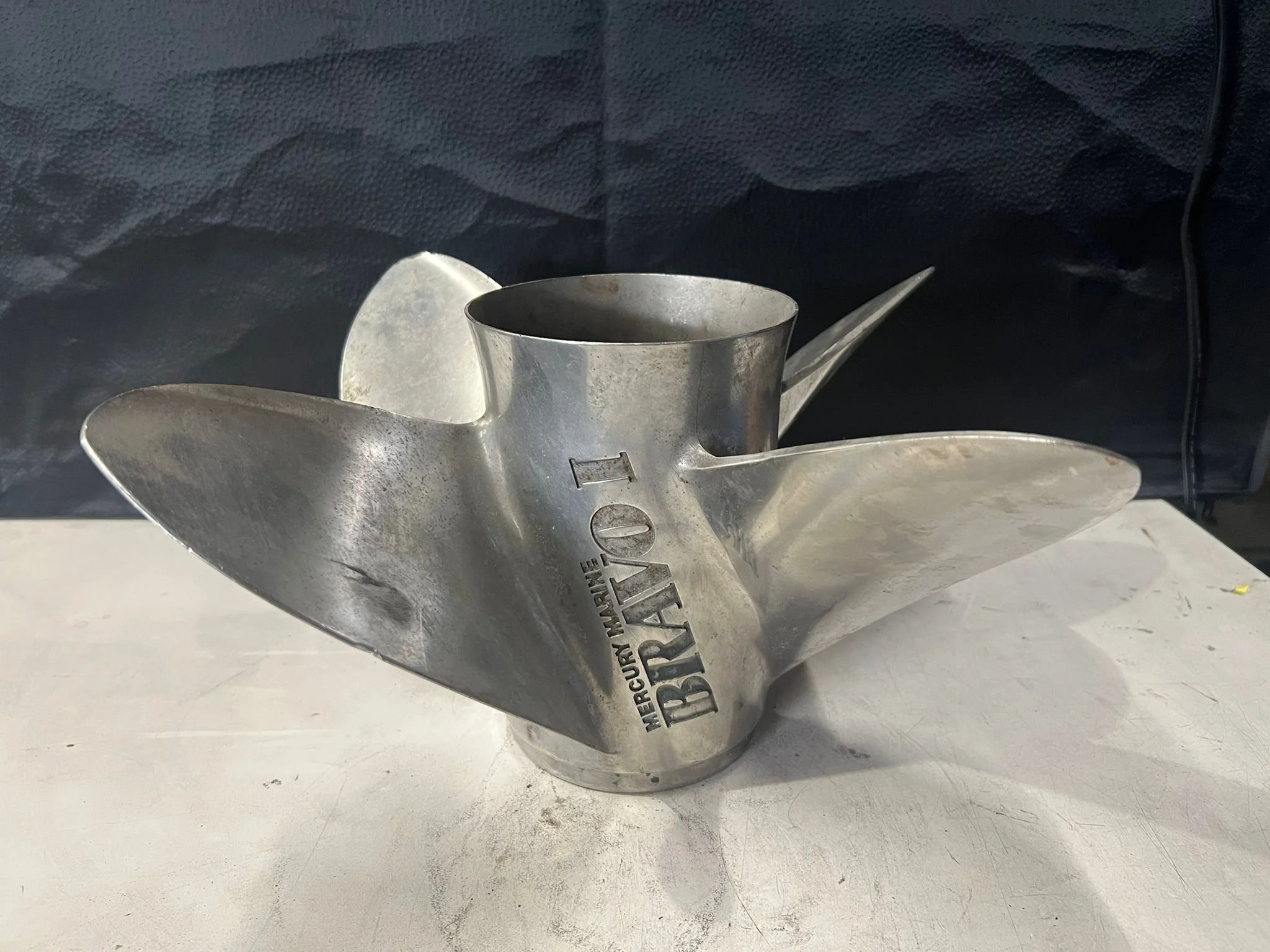 Used Bravo I  Prop 4 Blades S.S, 15-1/4 DIA, 30P, ROT  L