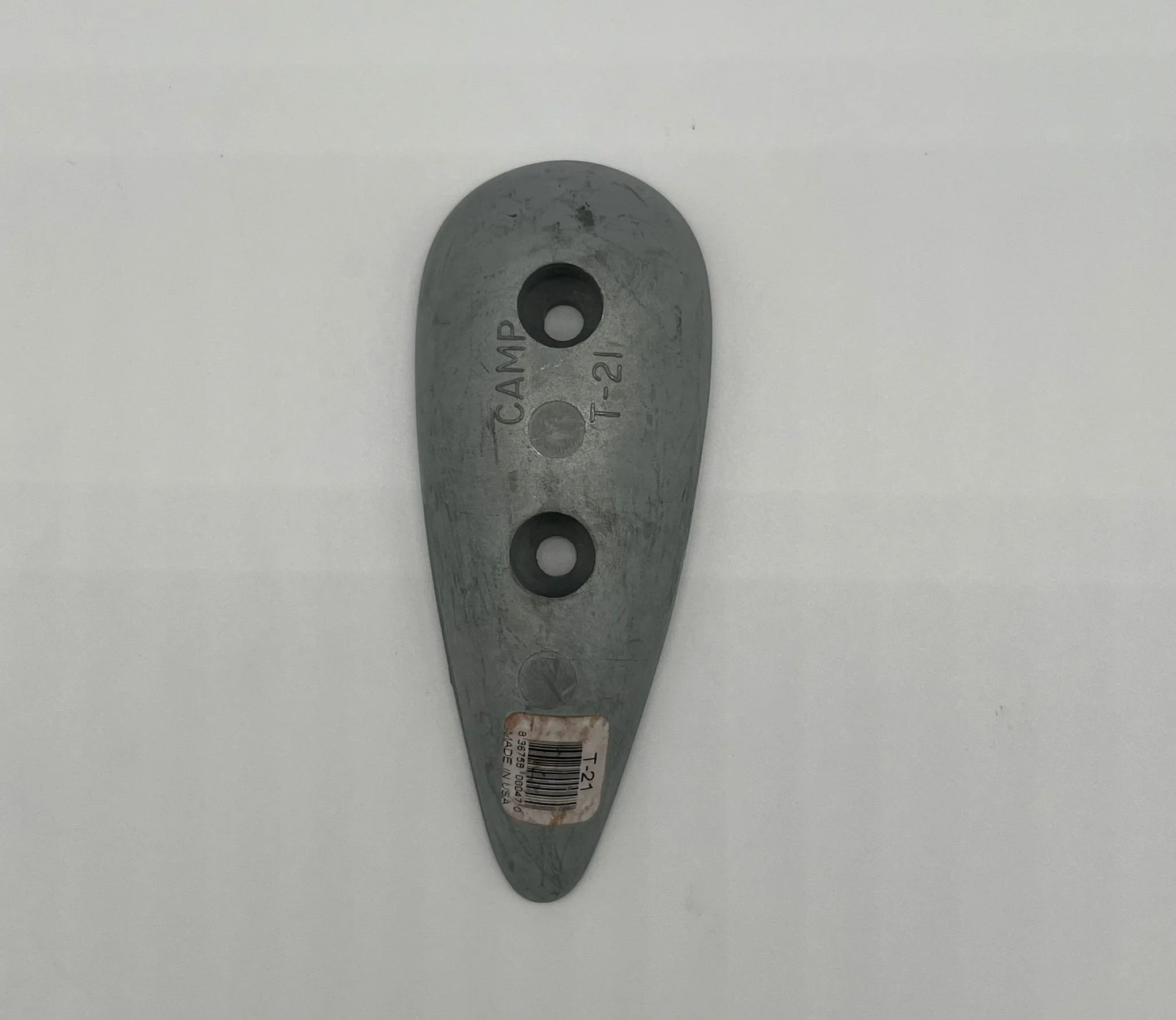 Large Tear Drop Zinc for Hull