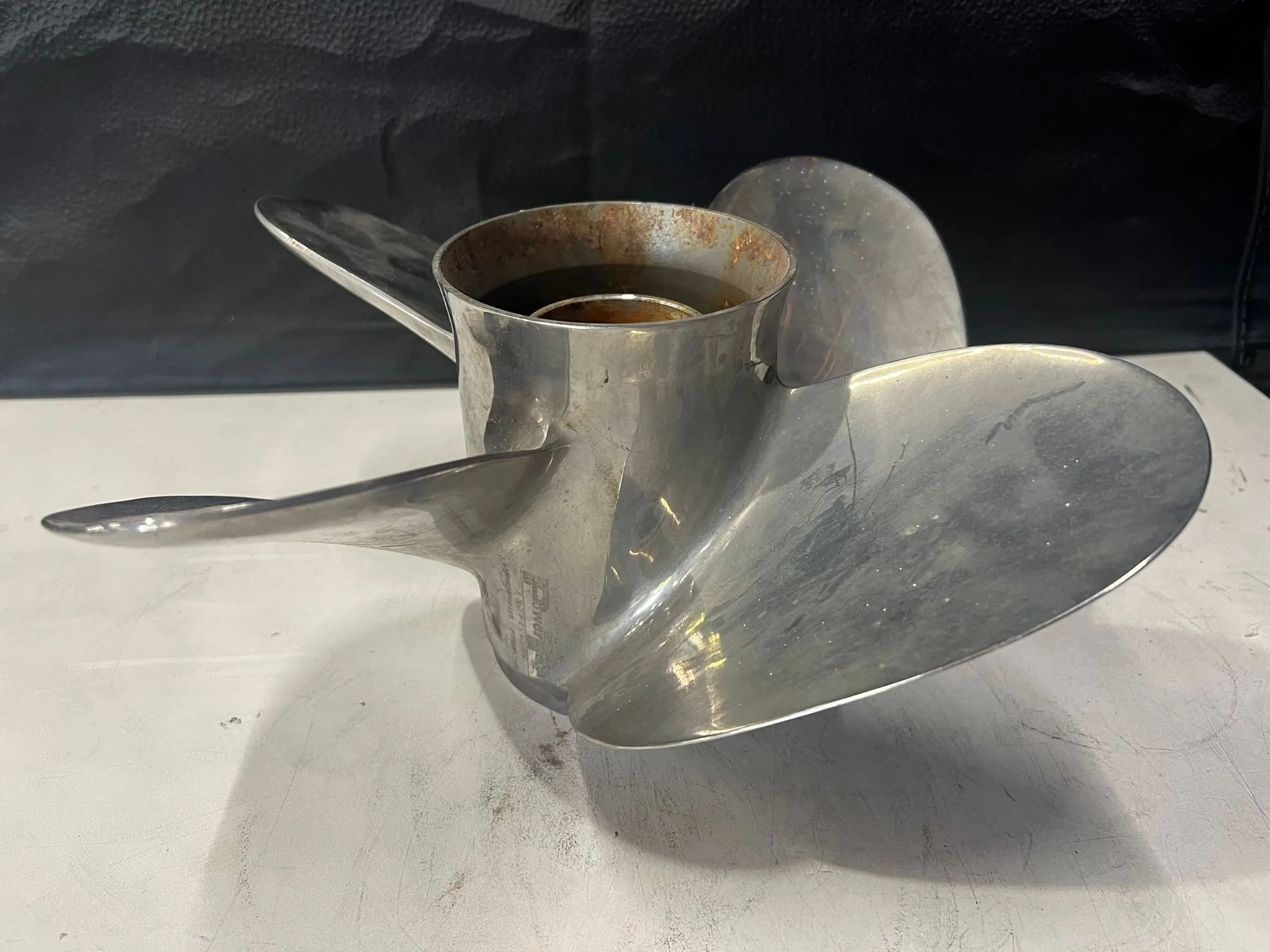 Used PowerTech! Prop 4 Blades S.S, 14 DIA, 16P, ROT  R