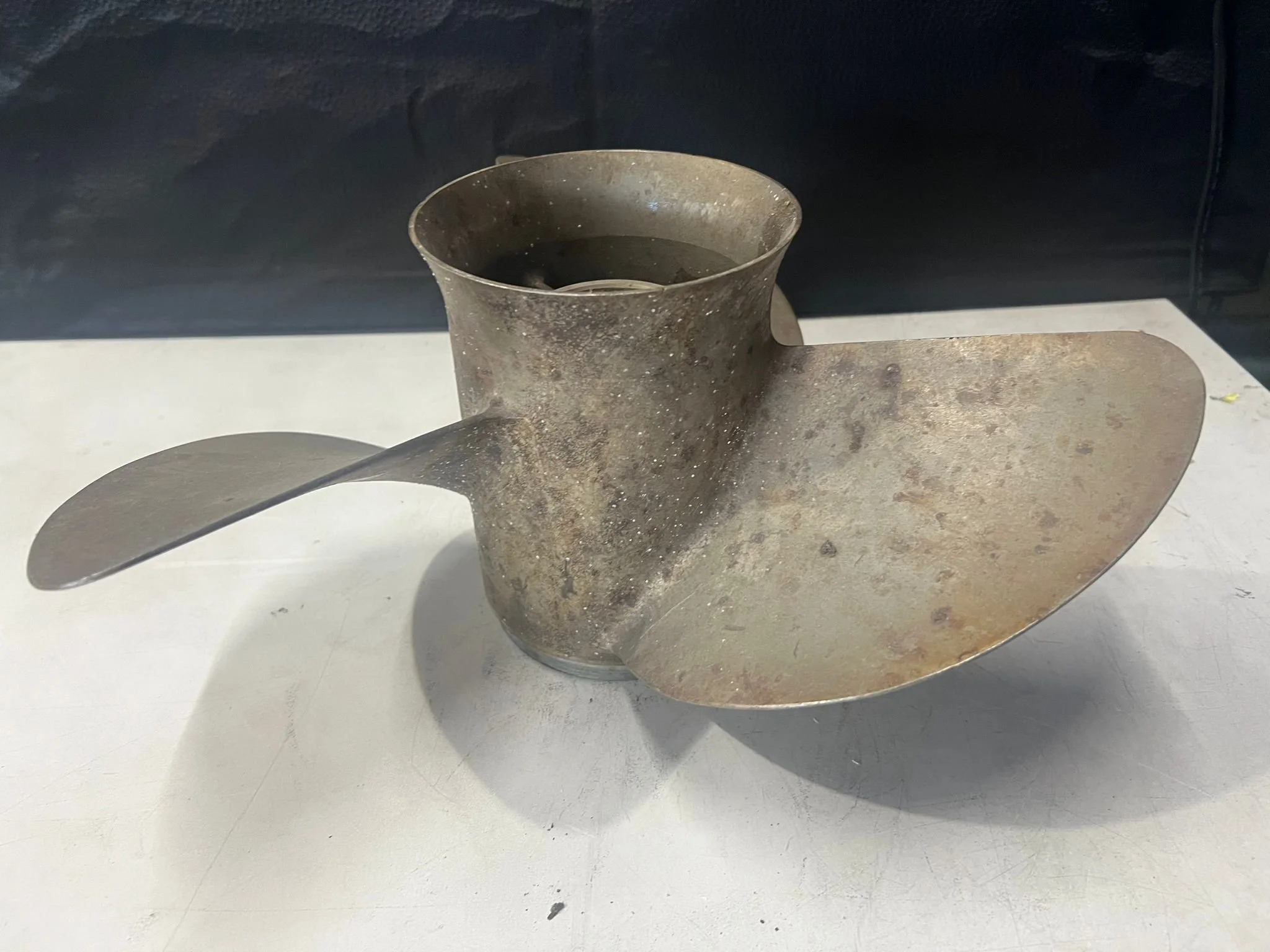 Used Yamaha Prop 3 Blades S.S, 15-1/4 DIA, 15P, ROT  R