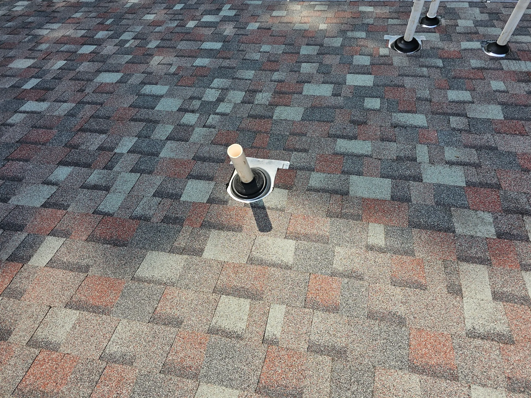 Up close shingle roof in Lords Valley, PA.