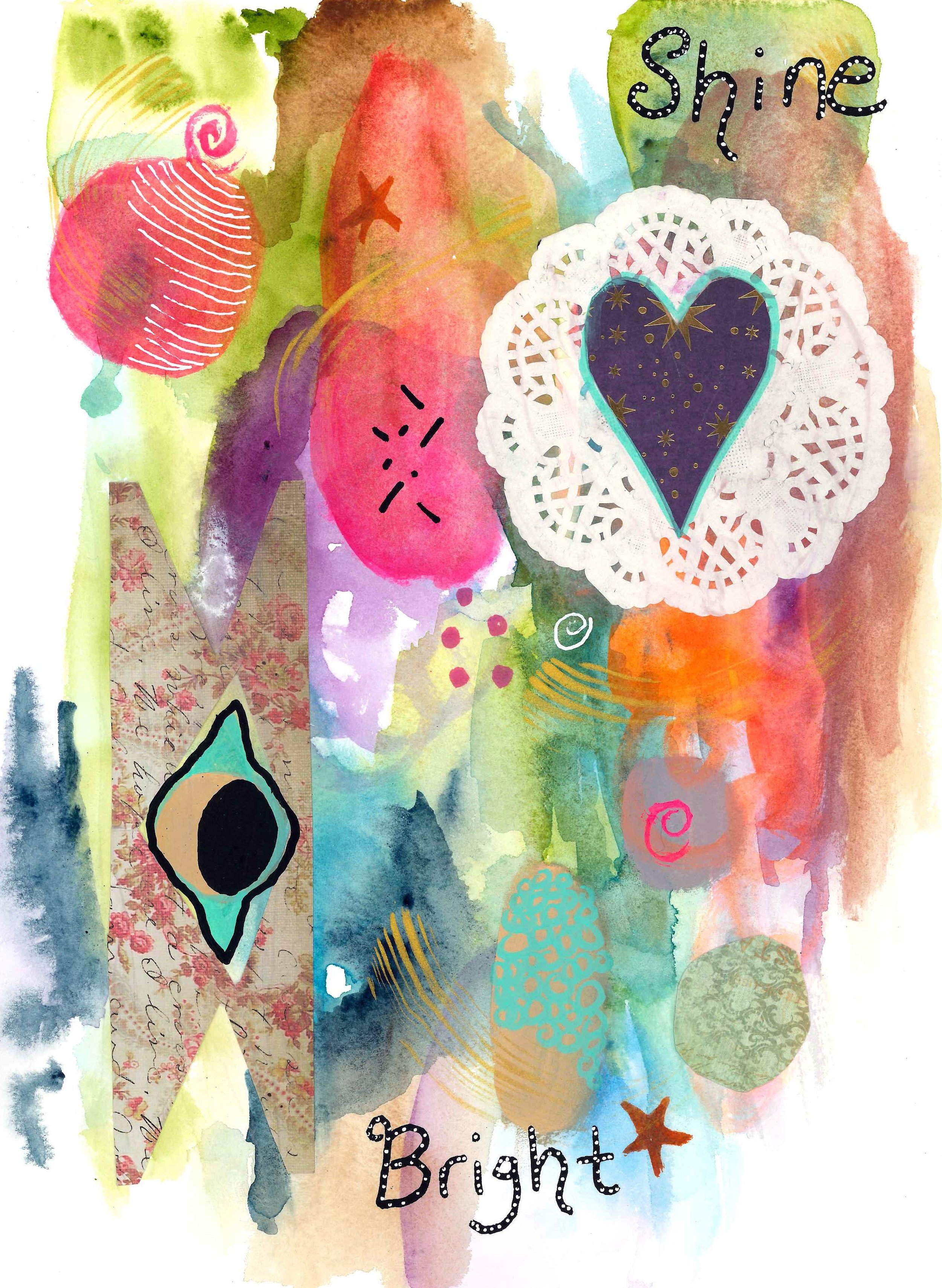 Shine Bright hand signed 5x7 Print