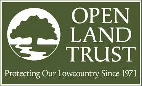 Open Land Trust logo with a tree and water reflection, text reads 'Protecting Our Lowcountry Since 1971'.