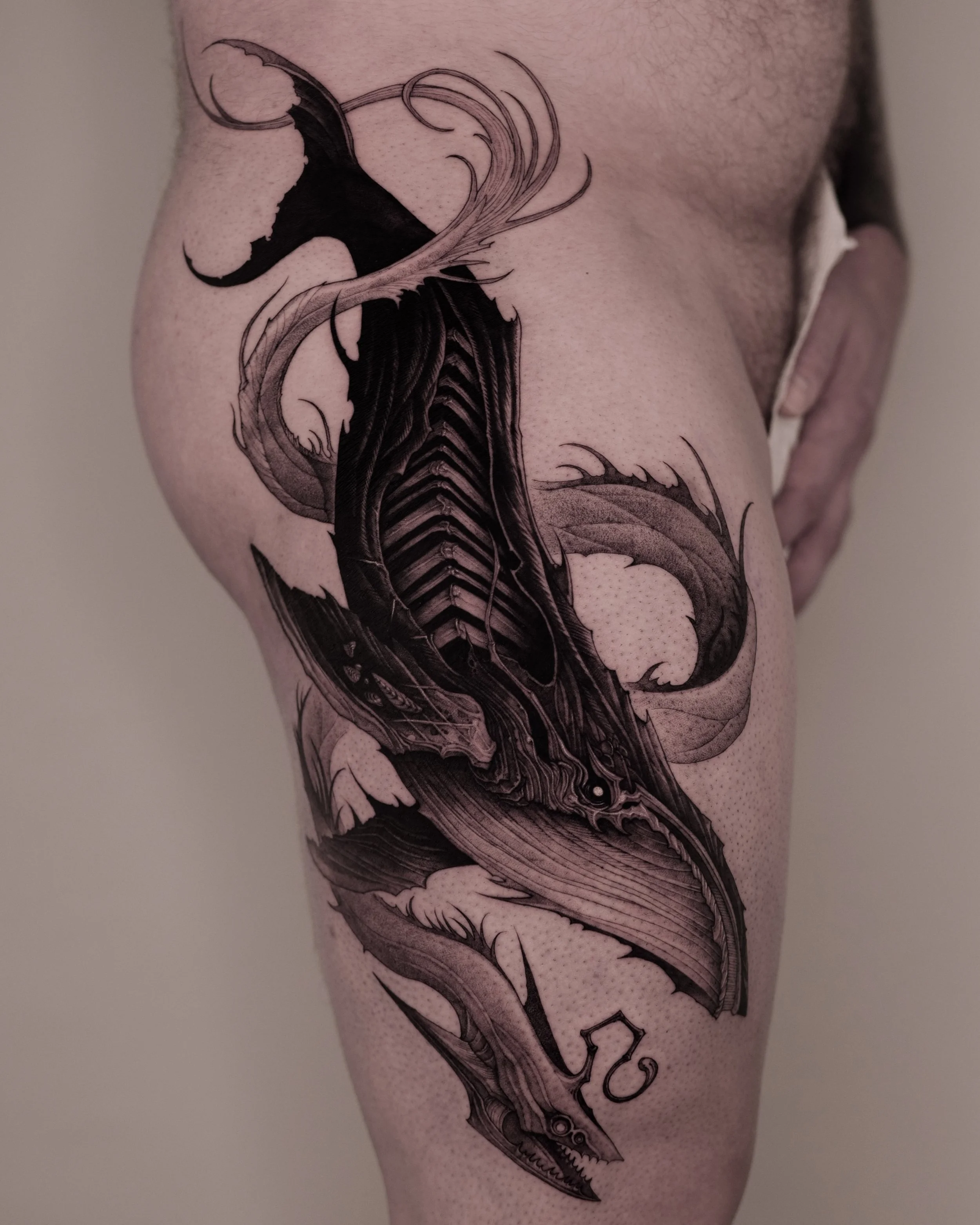 47Volt Tattoo Artist | Hanok Studio | Toronto Tattoo Shop | Korean Artist | Blackwork Animal Tattoos