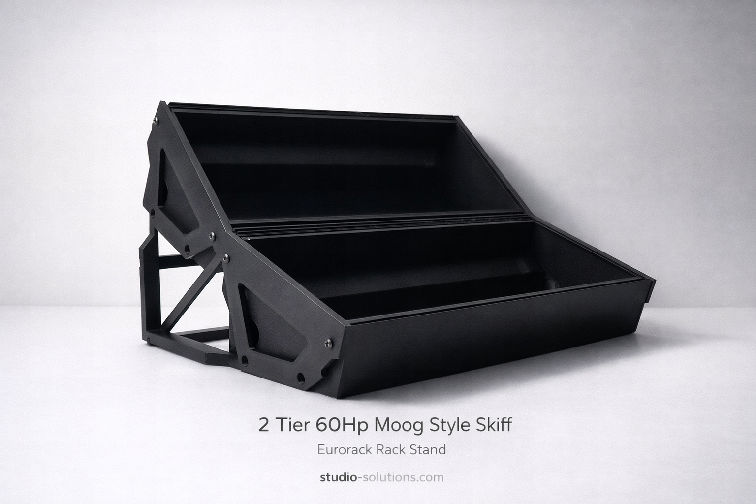 120HP 2 Tier Moog Style Eurorack Skiff Stand System (2x60HP)