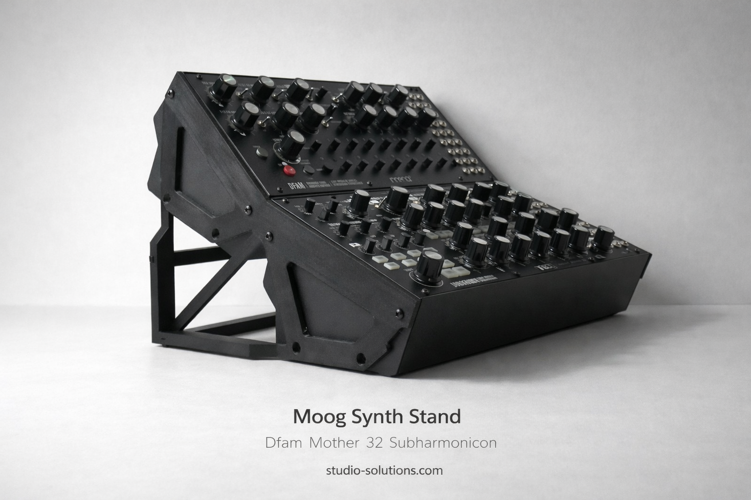 2 Tier Stand for Moog Mother-32, DFAM, Subharmonicon, Labyrinth & Spectravox Eurorack Sound Studio Style