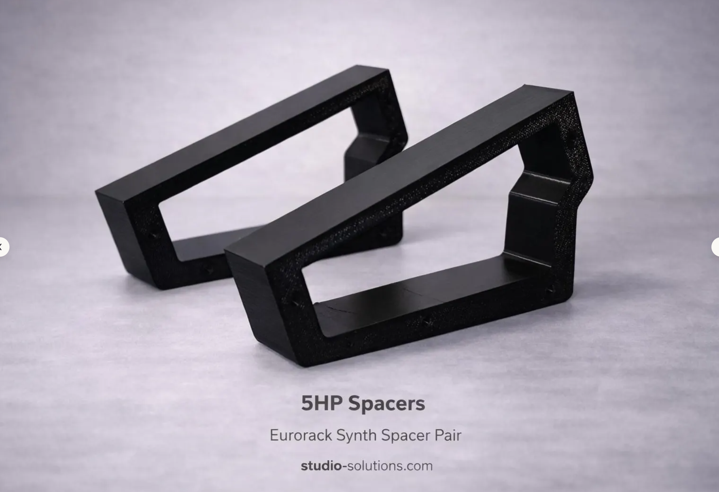 Behringer 5HP Eurorack Width Adapter Spacer Pair 70HP to 80HP
