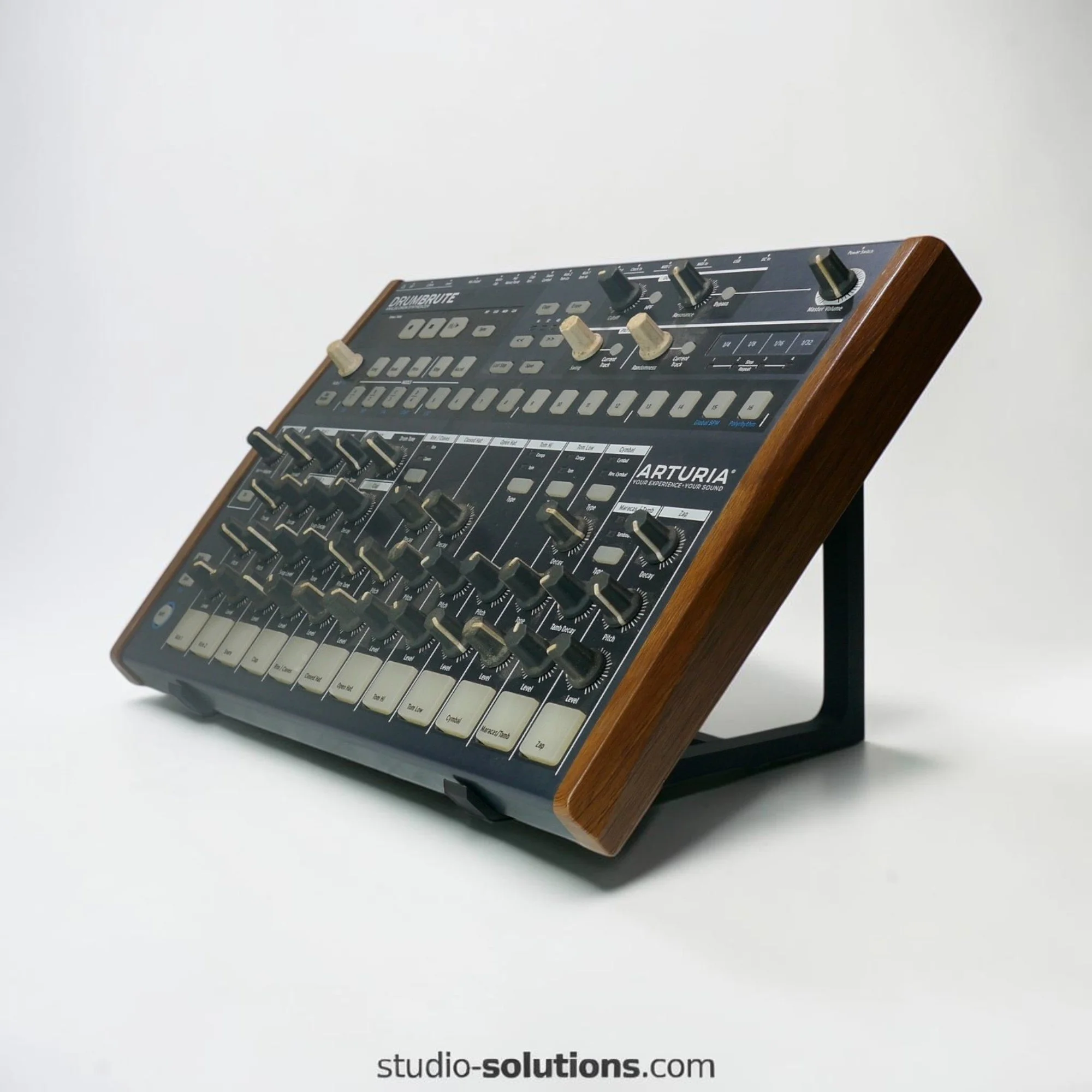 Arturia DrumBrute Analogue Drum Machine 45 degree desktop stand (5).jpg