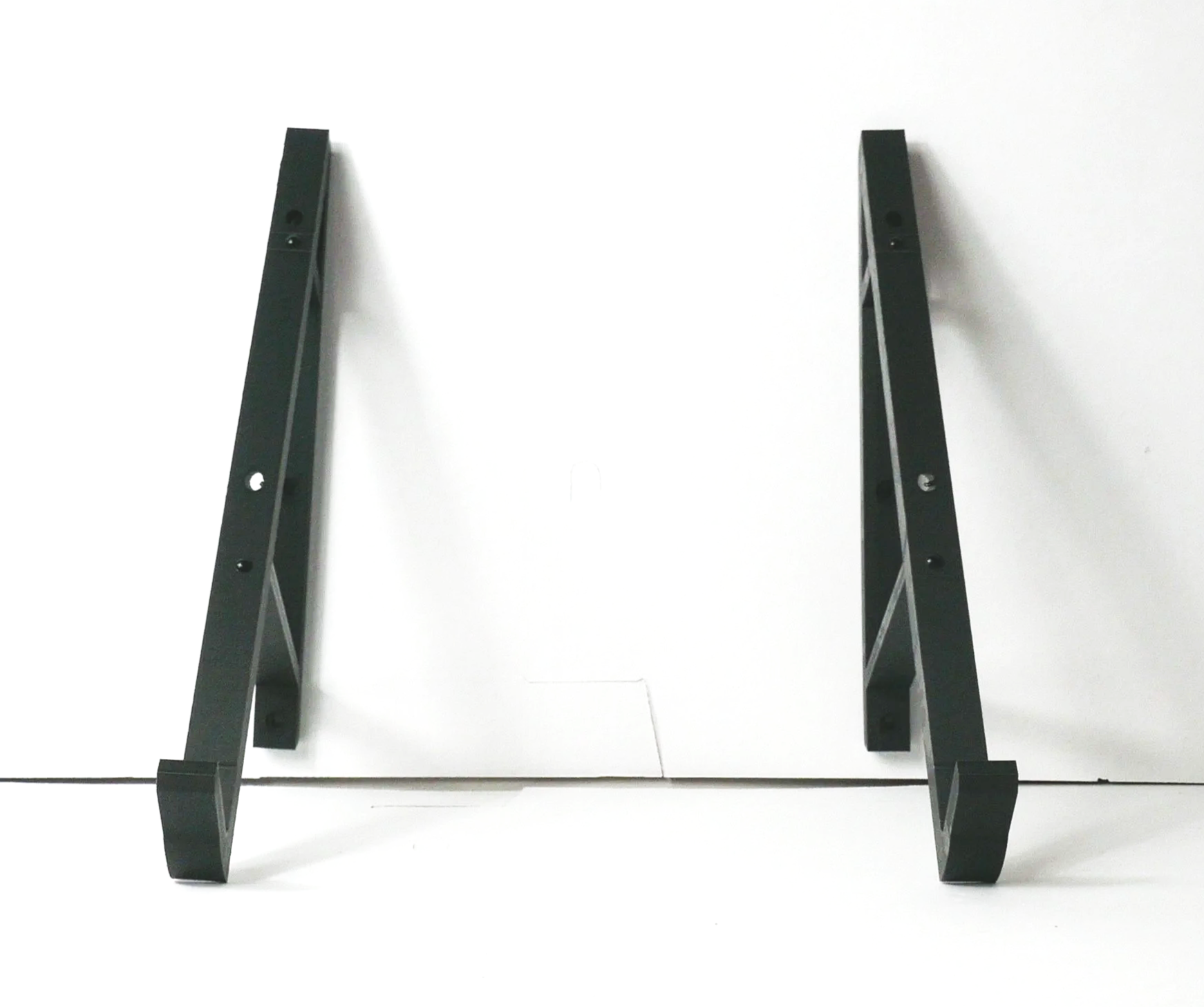 Large wall mounted synthesiser arms for modular and desktop music studio equipment