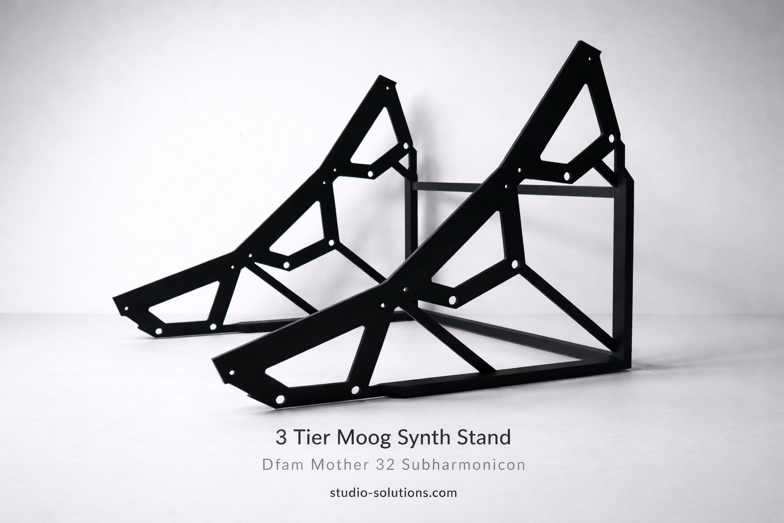 3 tier Moog Sound Studio style stand for Mother-32 DFAM Subharmonicon Labyrinth and Spectravox