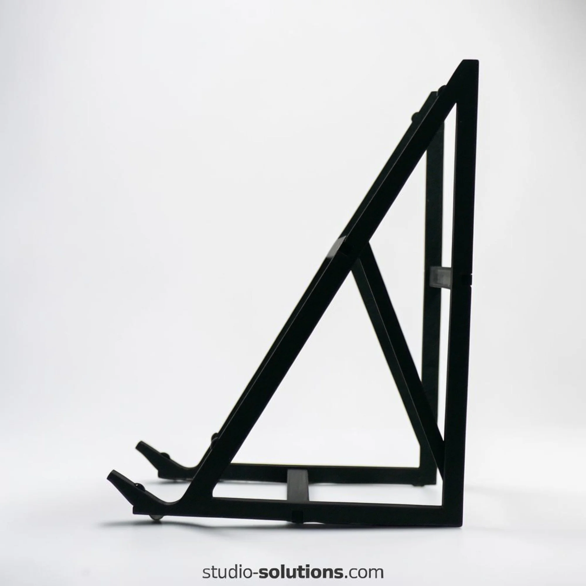 60 degree vertical desktop stand for Ableton Push 1, Push 2 and Push 3 controllers, designed for compact music studios, live electronic performance setups and maximum desk space efficiency.