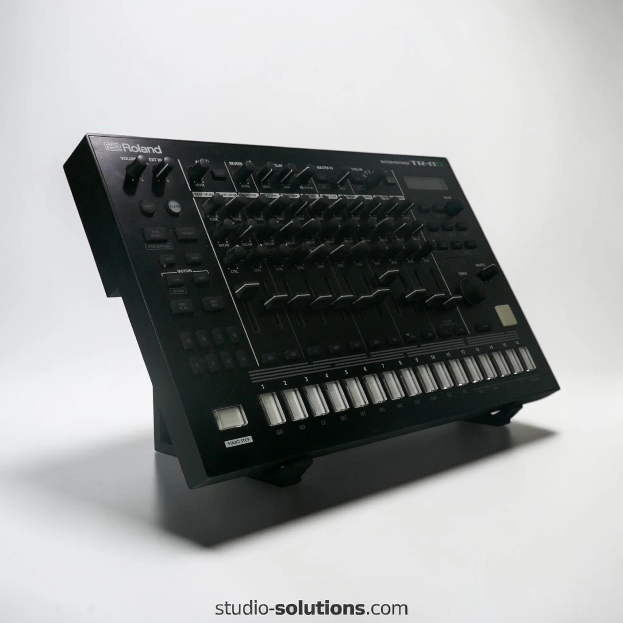 Roland TR-8S stand for better fader access and screen visibility