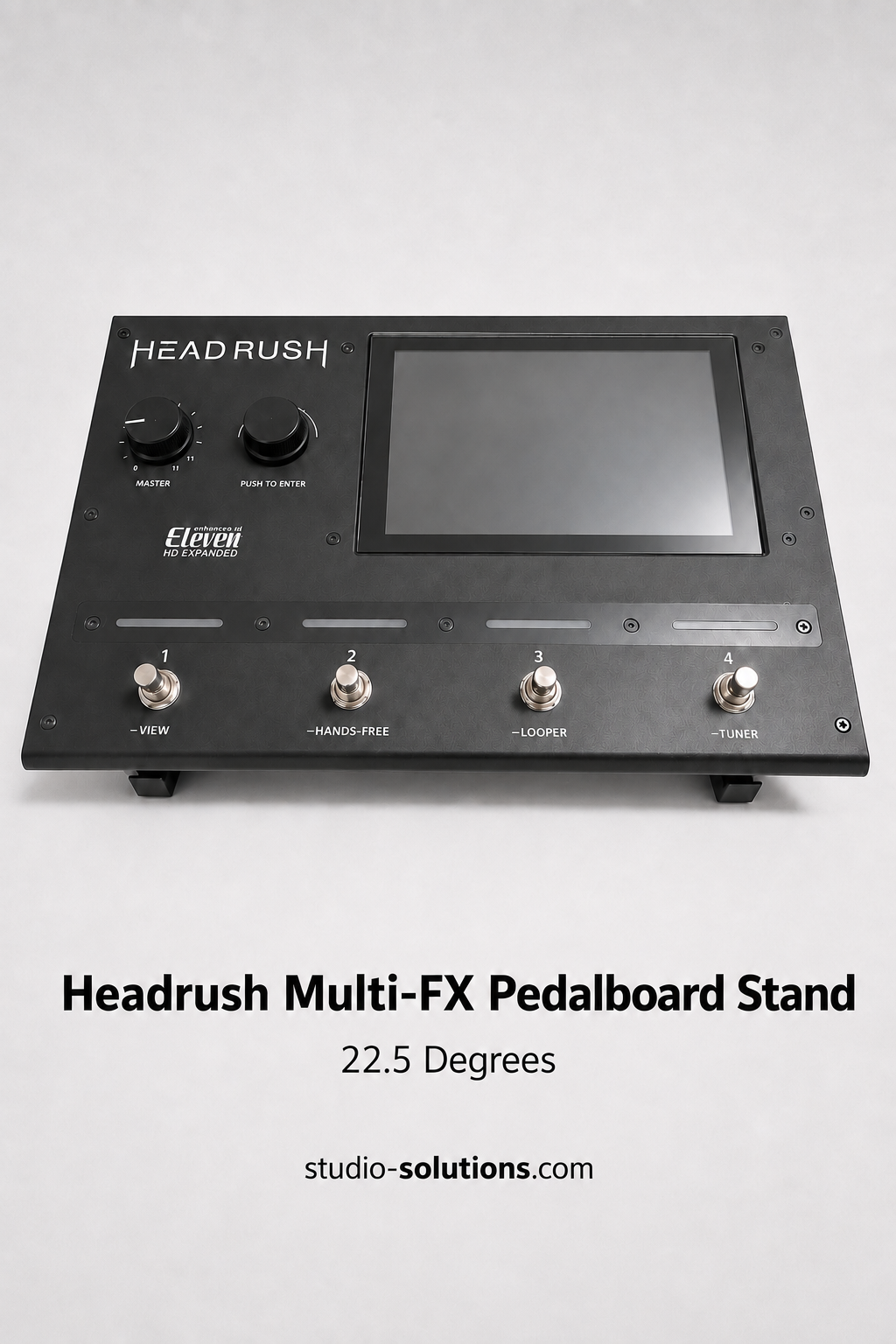 HeadRush Gigboard on 22.5 degree desktop stand