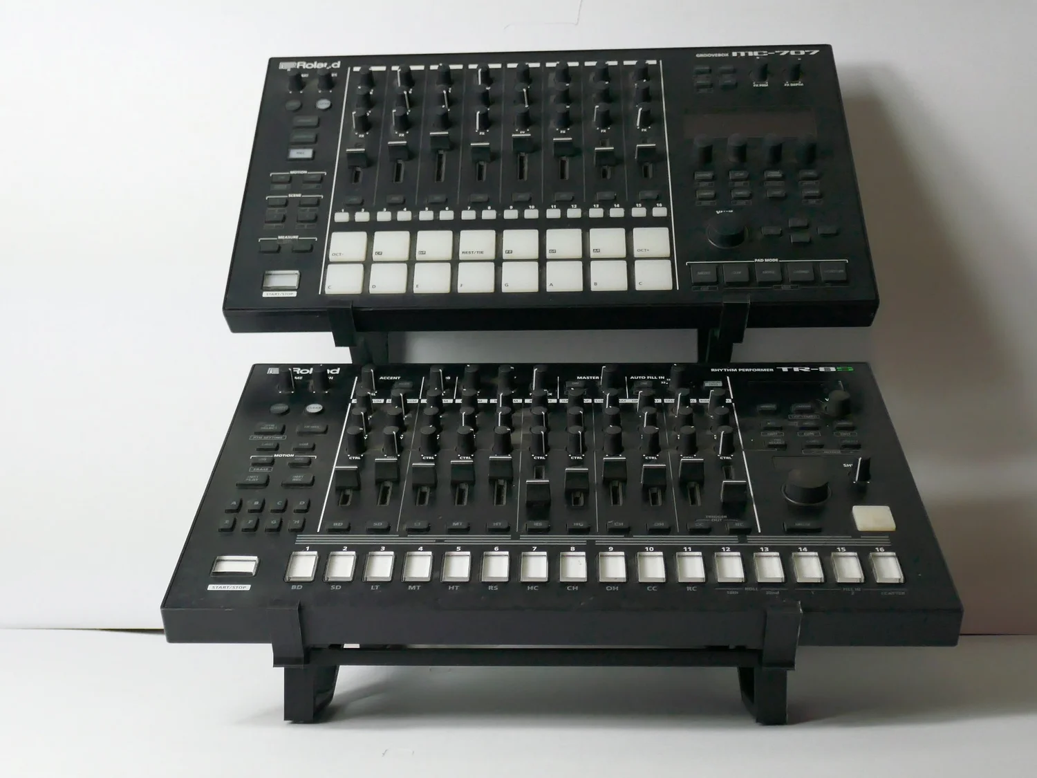 2 Tier Roland Aira Double Tabletop Desktop Music Studio Stand MX-1