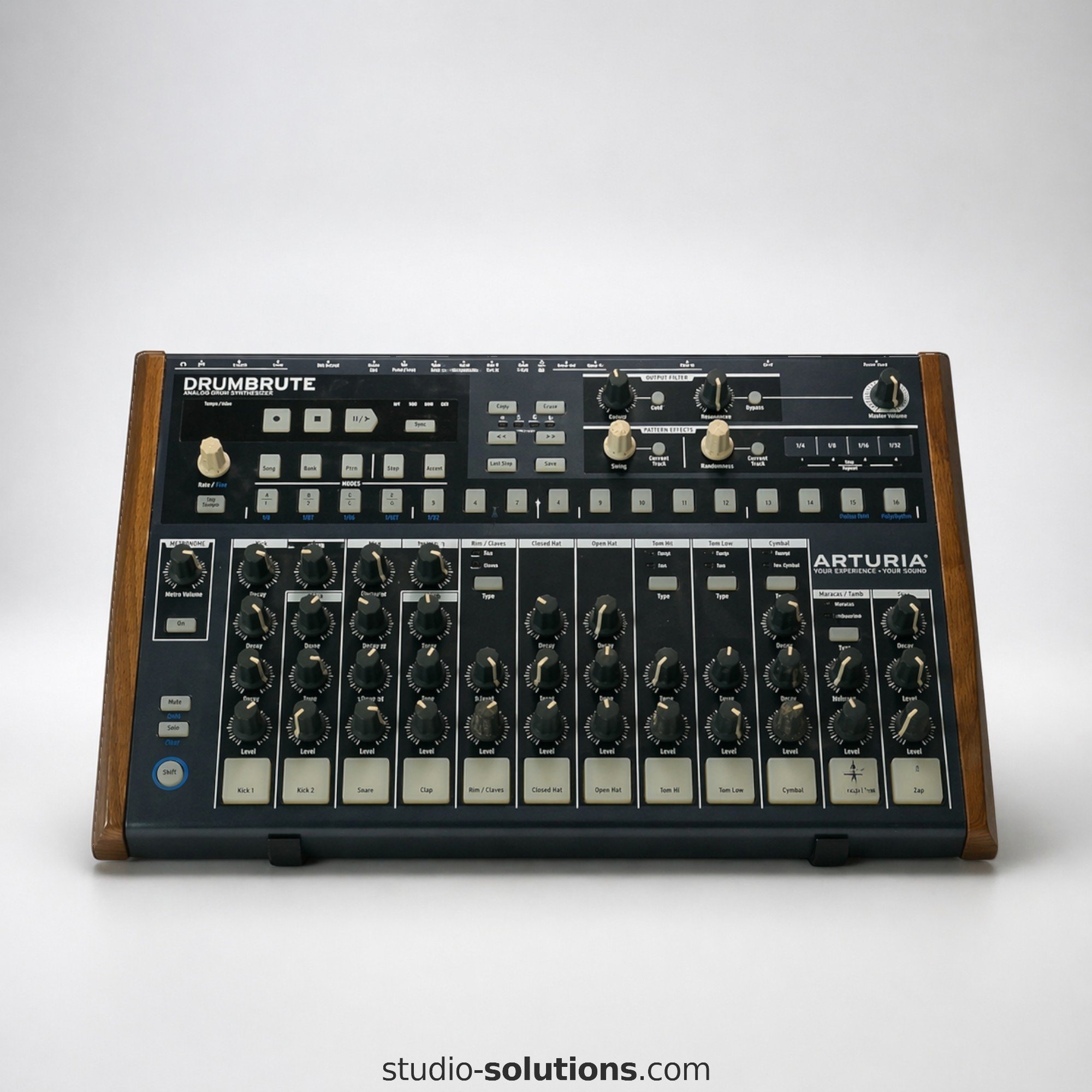 Arturia DrumBrute Analogue Drum Machine 45 degree desktop stand (4).jpg